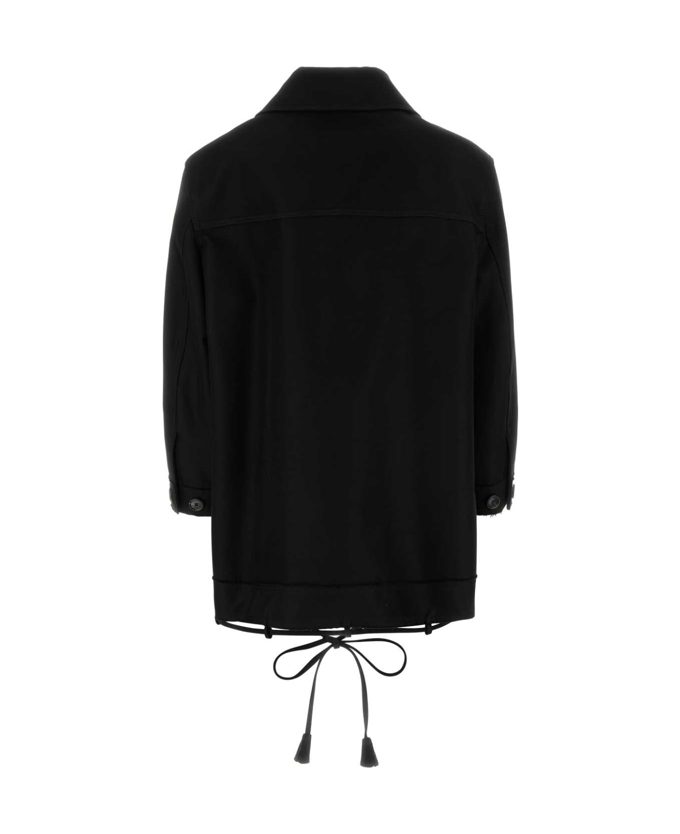 Black Gabardine Jacket - 2