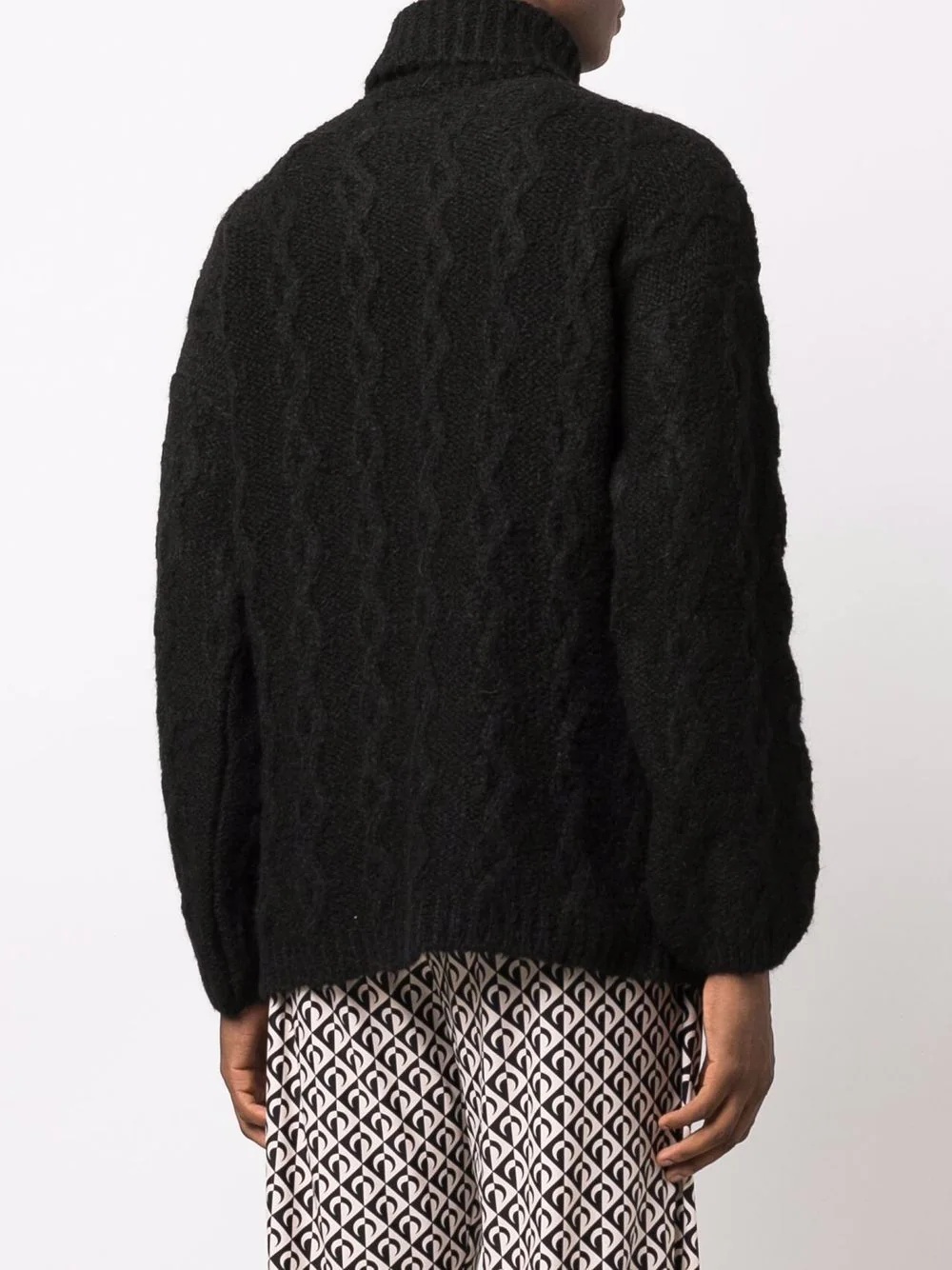 roll neck cable knit jumper - 4