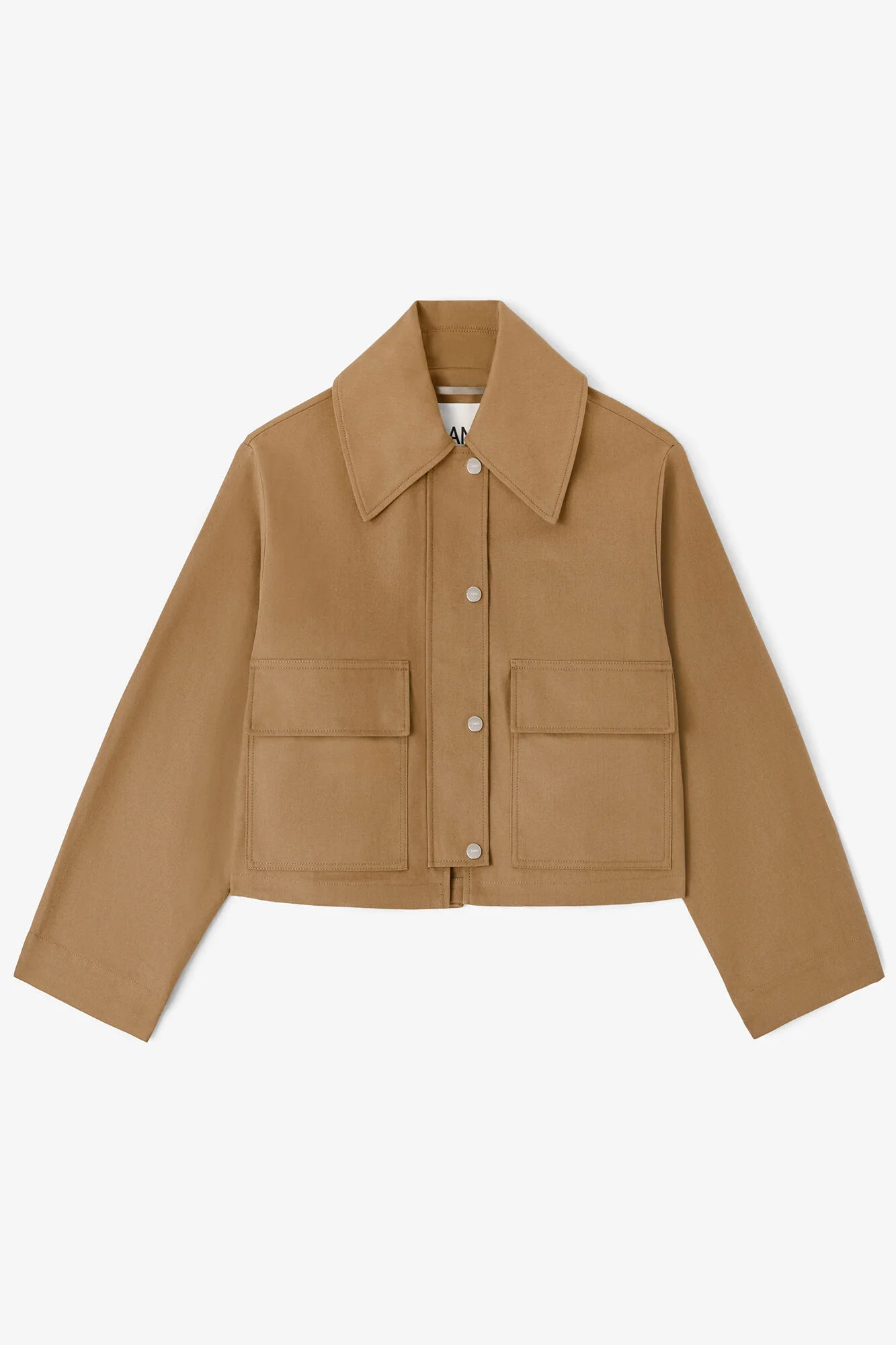 JACKET IN BROWN CANVAS - 1