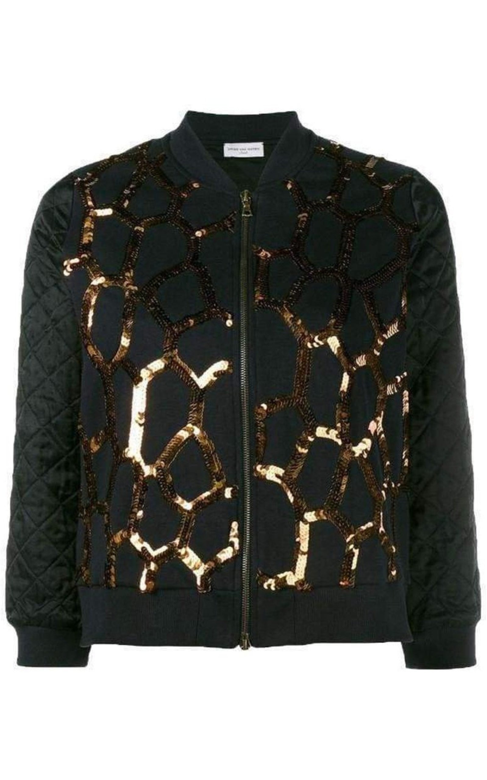 Sequin Zip-Up Jacket - 1