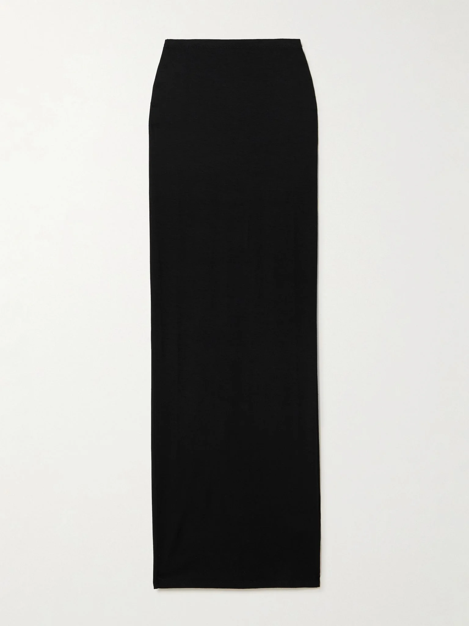 Stretch-jersey maxi skirt Black - 1