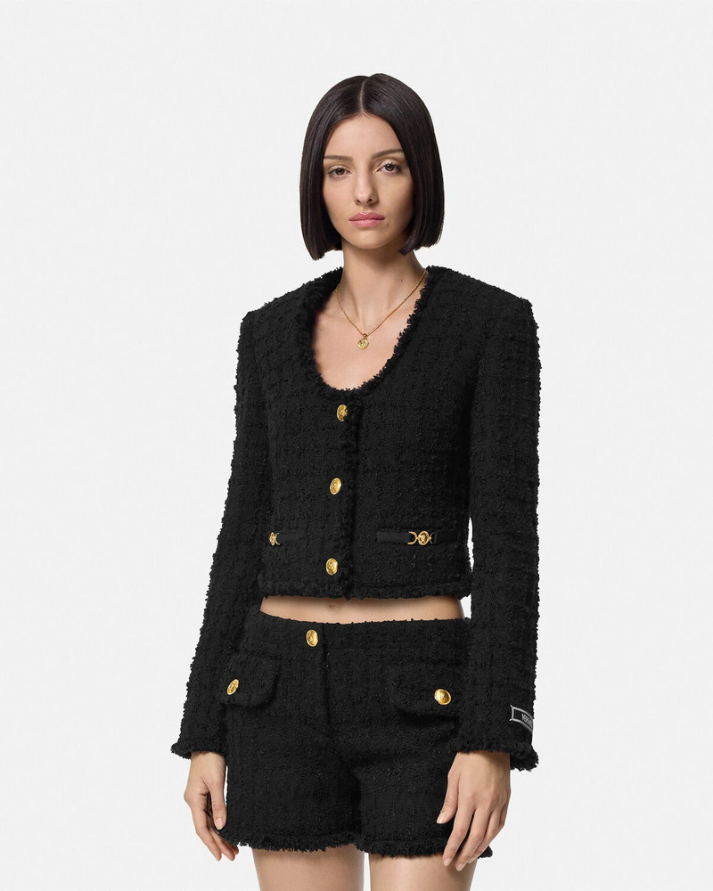 Heritage Tweed Crop Cardigan Jacket 4