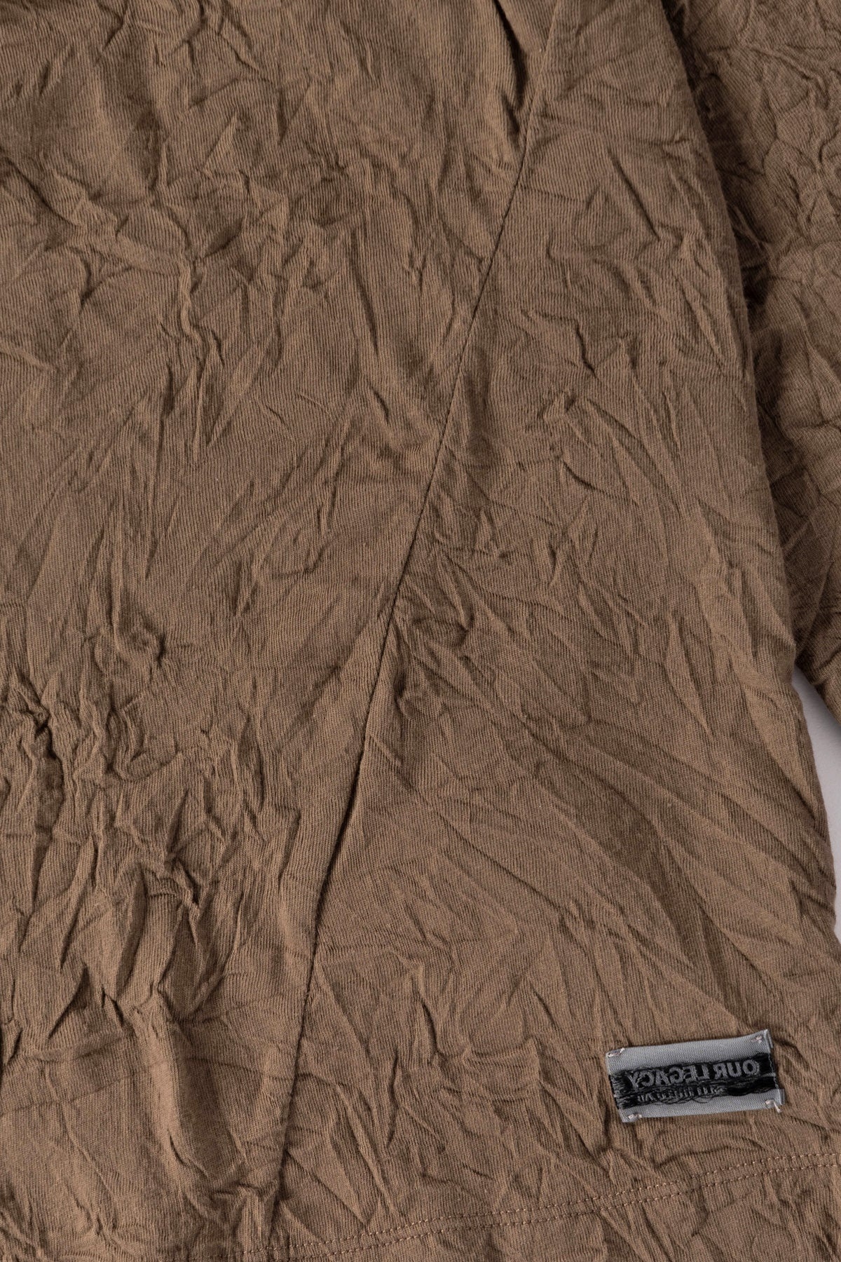 Big Longsleeve - Olive Crinkle Jersey - 3