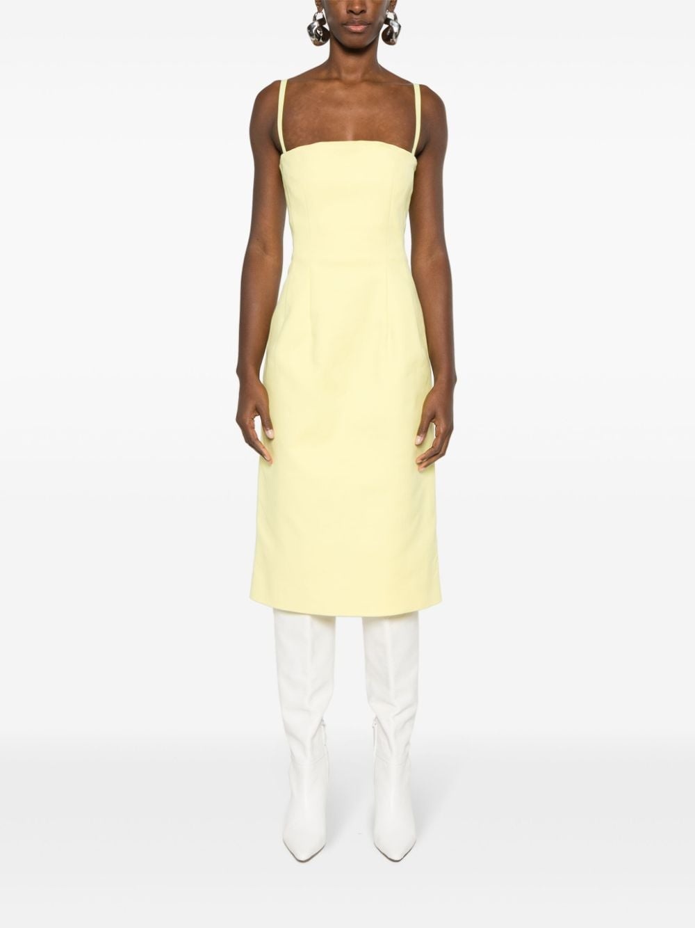 bandeau-style midi dress - 6