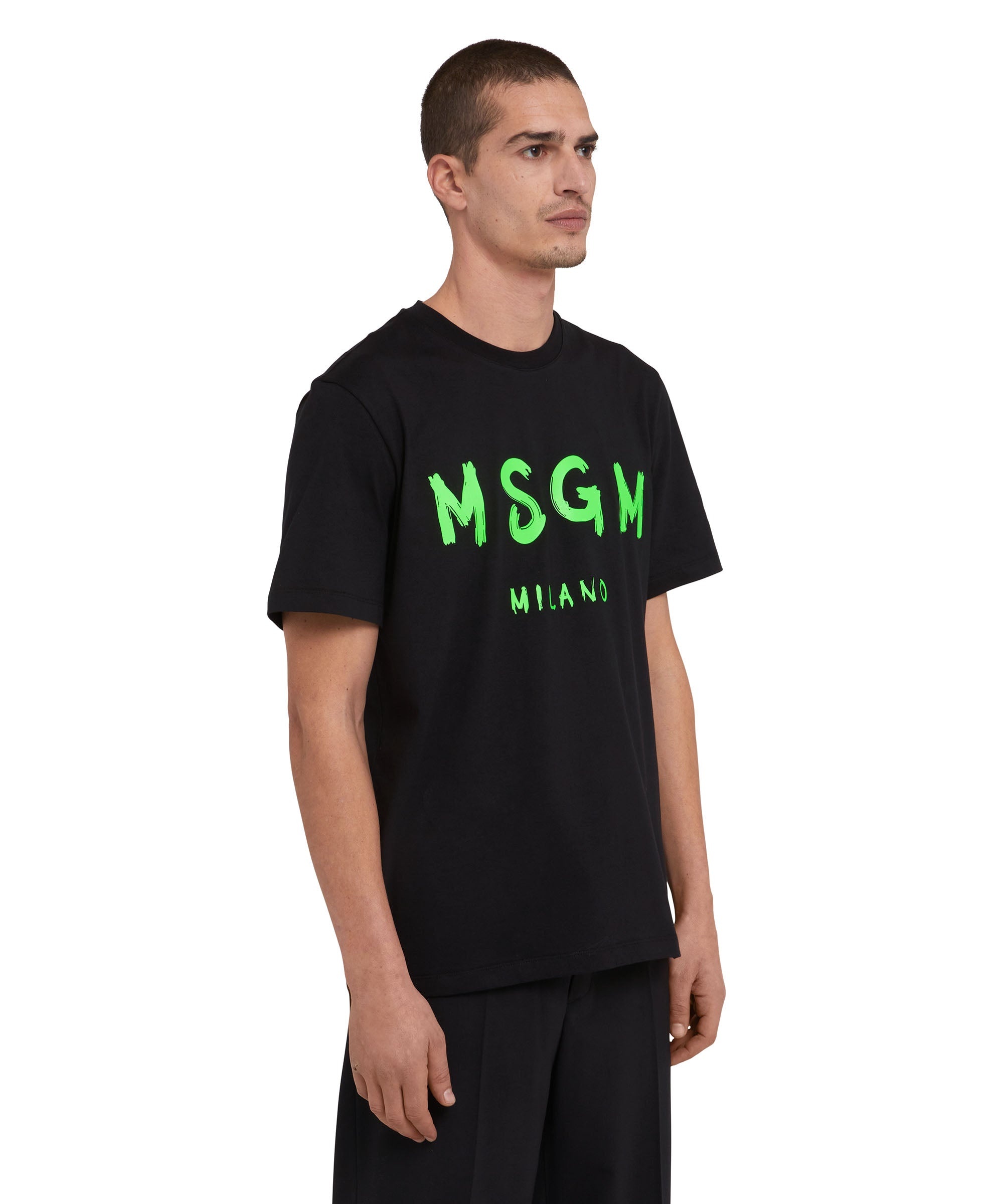 T-Shirt with brushstroke logo - 4