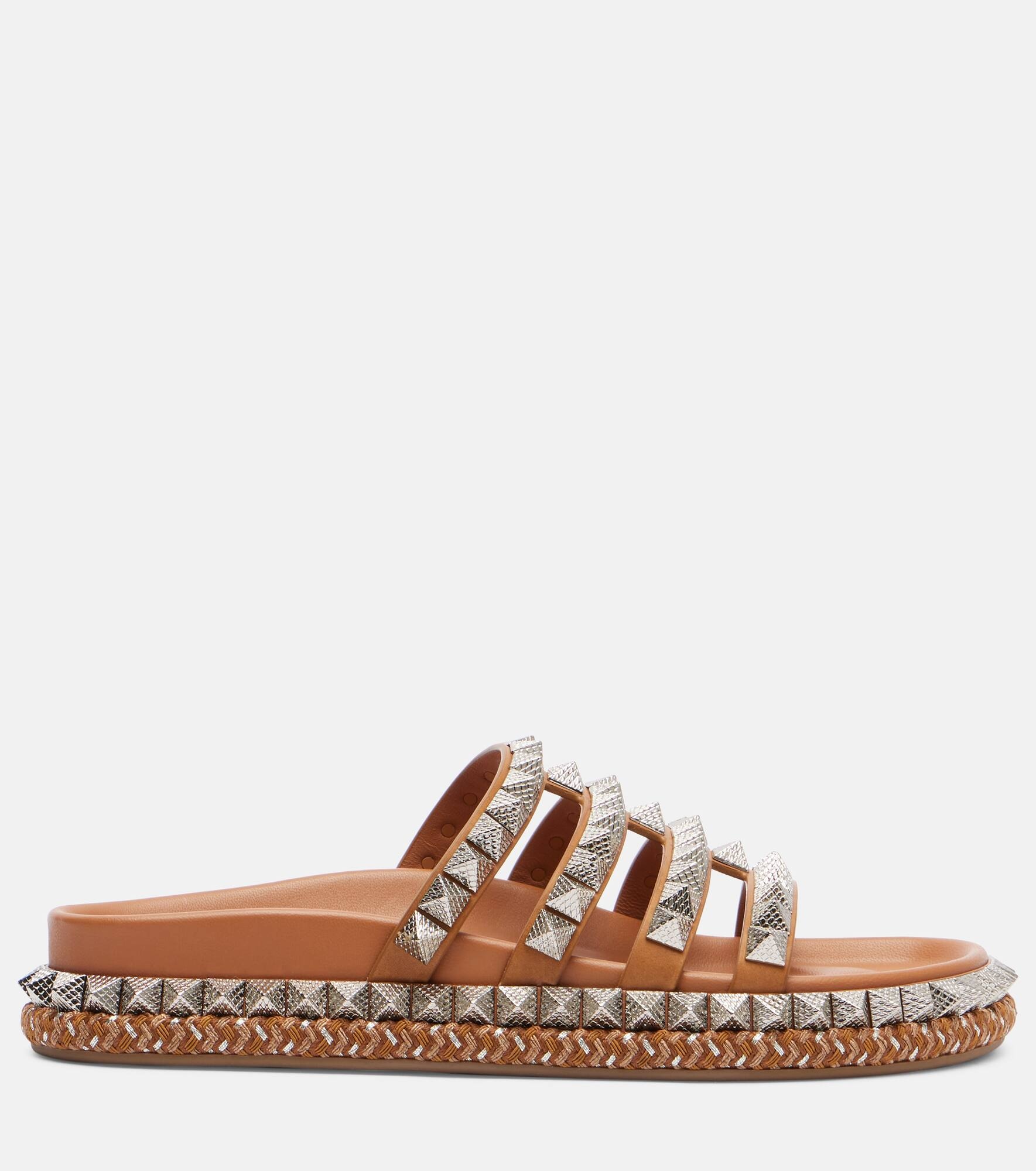 Pyra Hallulila studded leather slides - 4