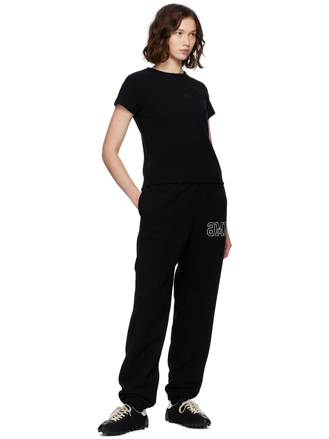 Black Ribbed T-shirt - 4
