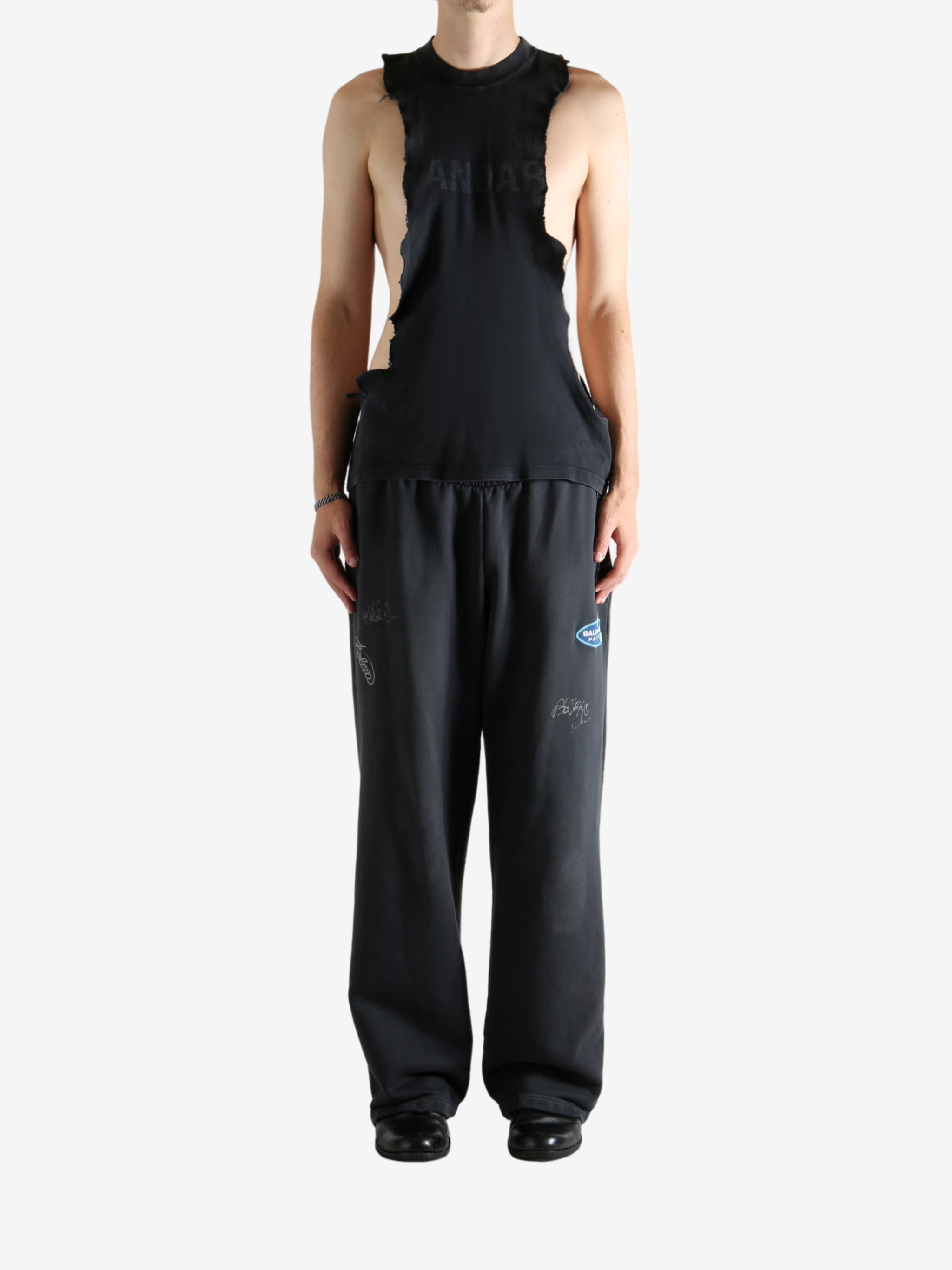 BALENCIAGA - Men Ripped Tank Top - 4
