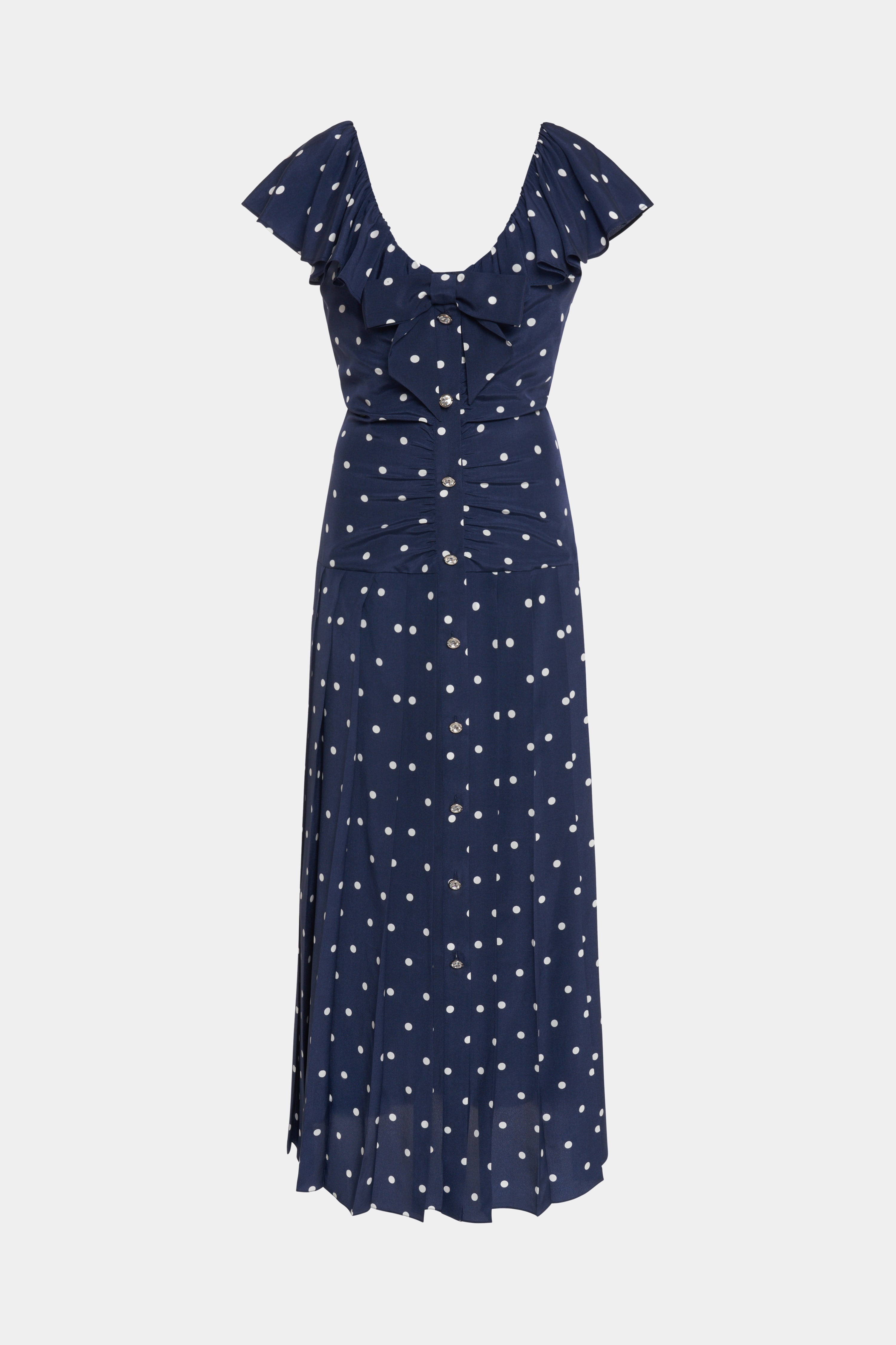 POLKA DOT DRESS WITH RUFFLE - 1