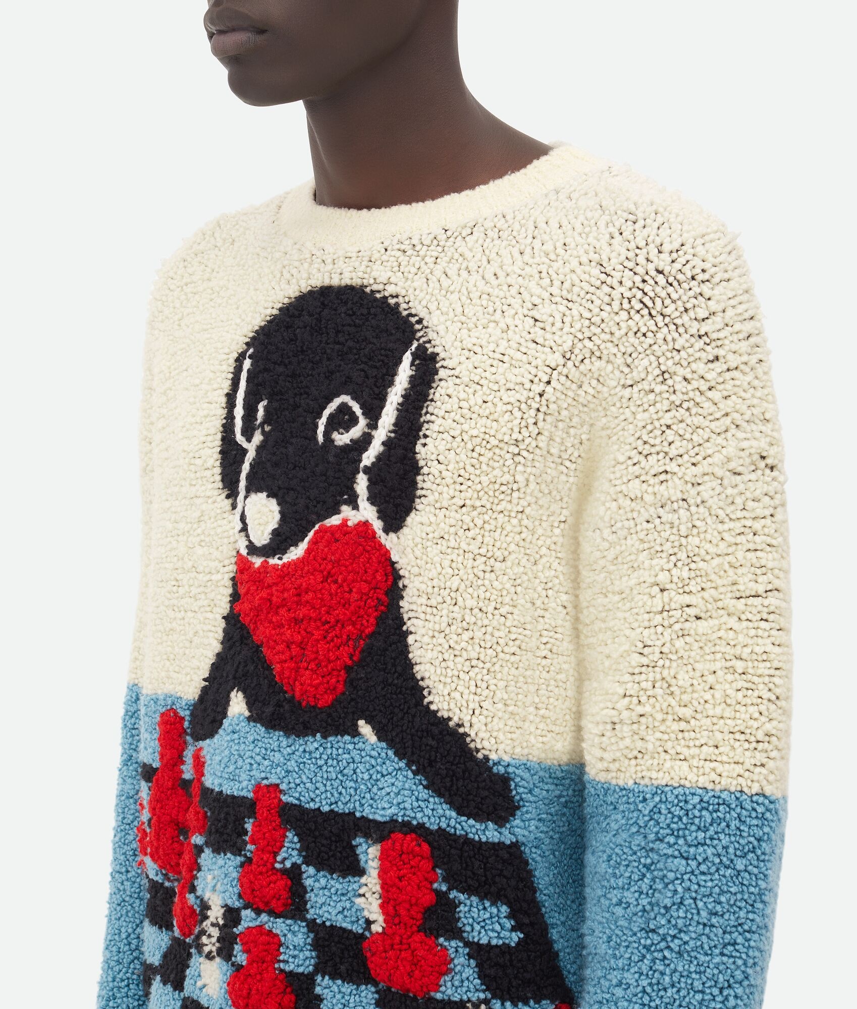 Heavy Wool Jacquard John John Sweater - 4