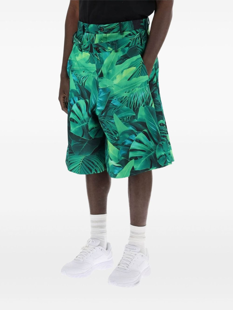 Comme des Garçons Homme Plus leaf-pattern shorts outlook