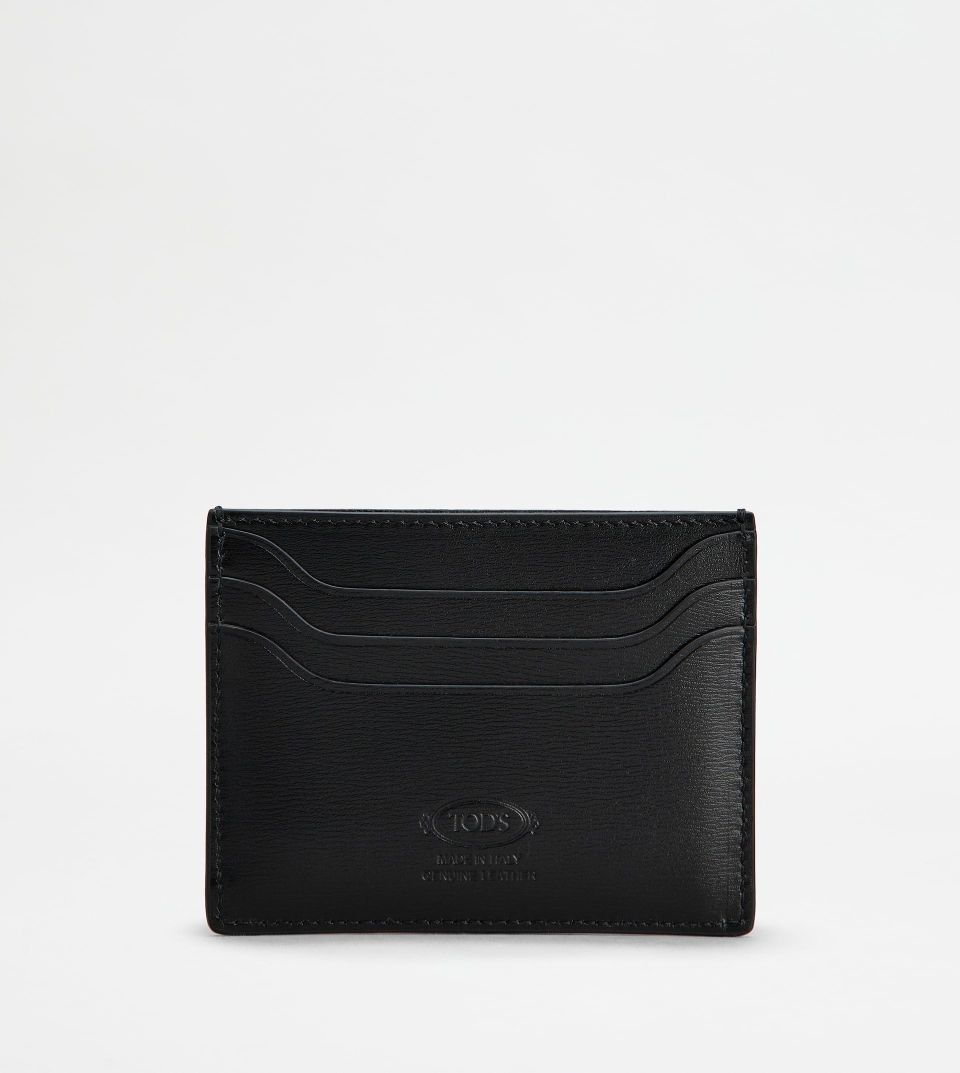 TOD'S CARD HOLDER IN LEATHER - BROWN - 2