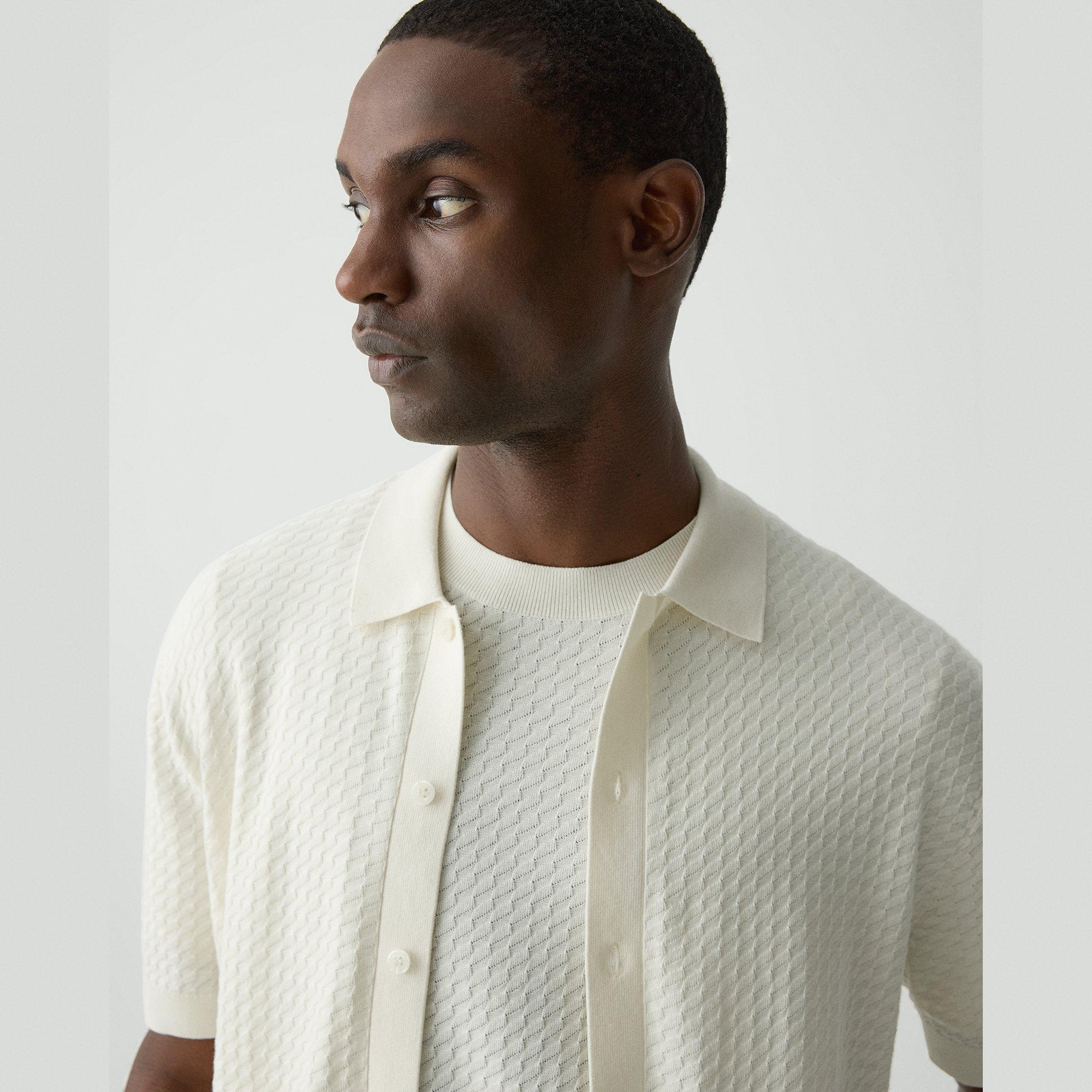 Cairn Short-Sleeve Sweater in Cotton - 5