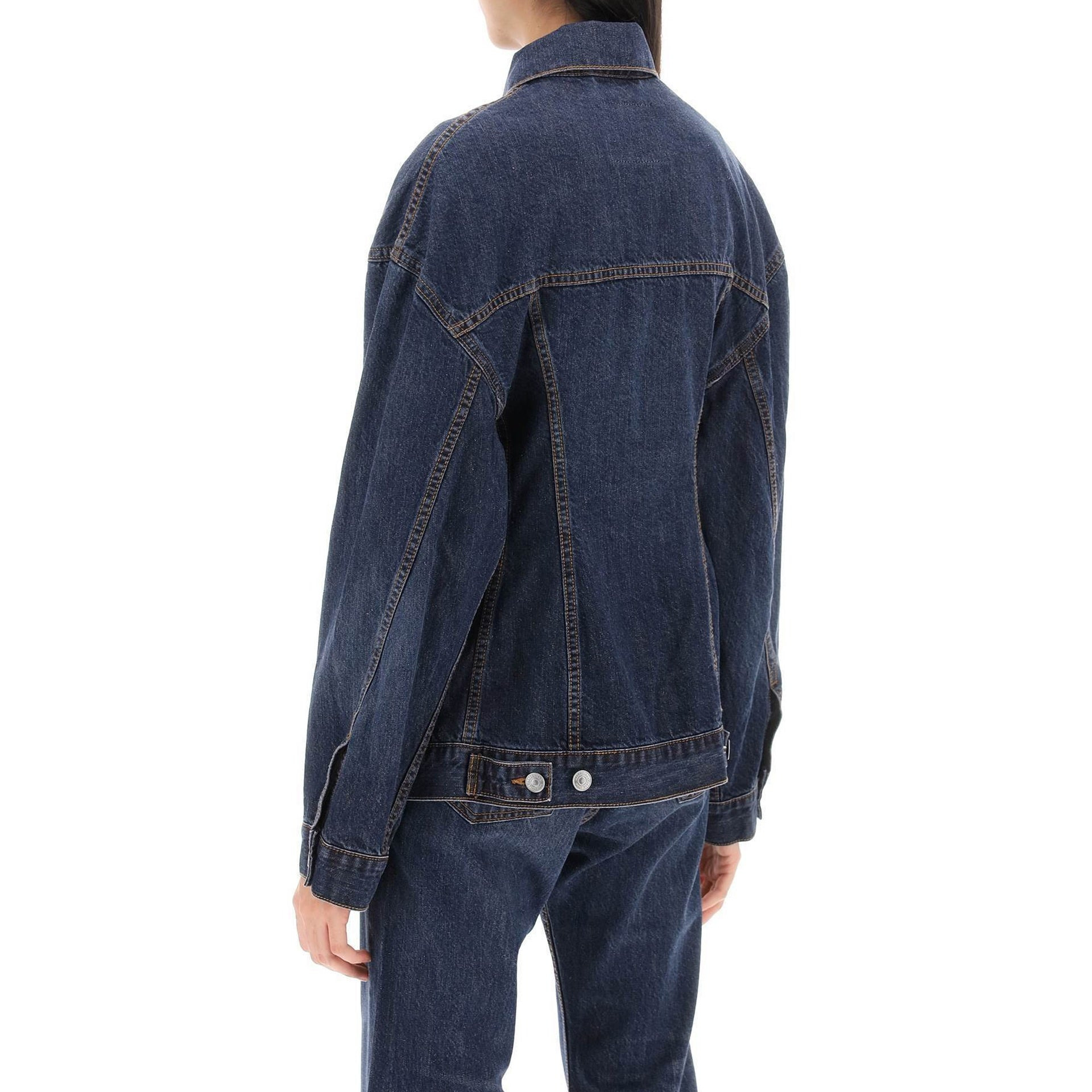 Balenciaga 'Hourglass' Denim Jacket Women - 3