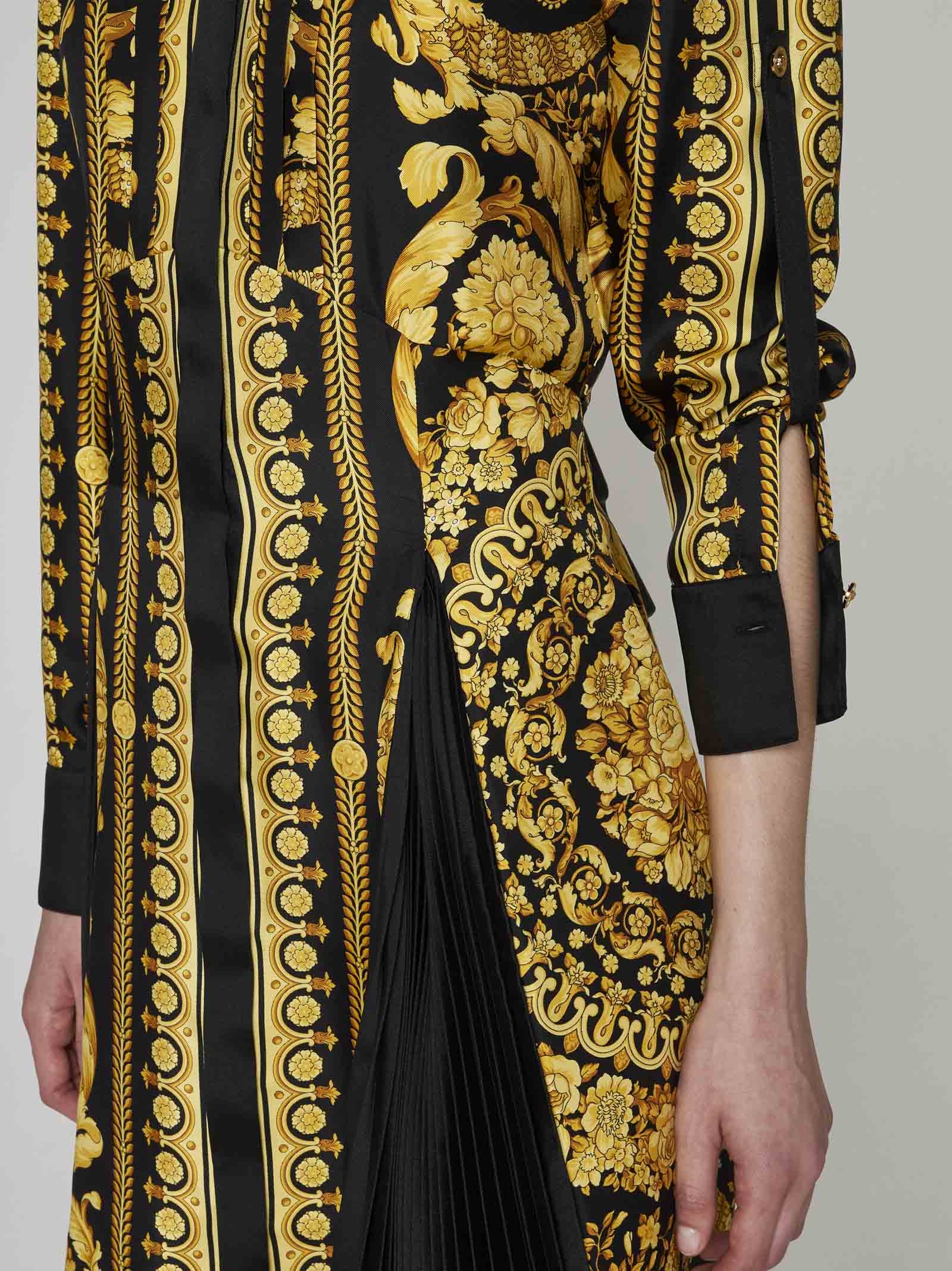 VERSACE Barocco print silk dress | danielloboutique | REVERSIBLE