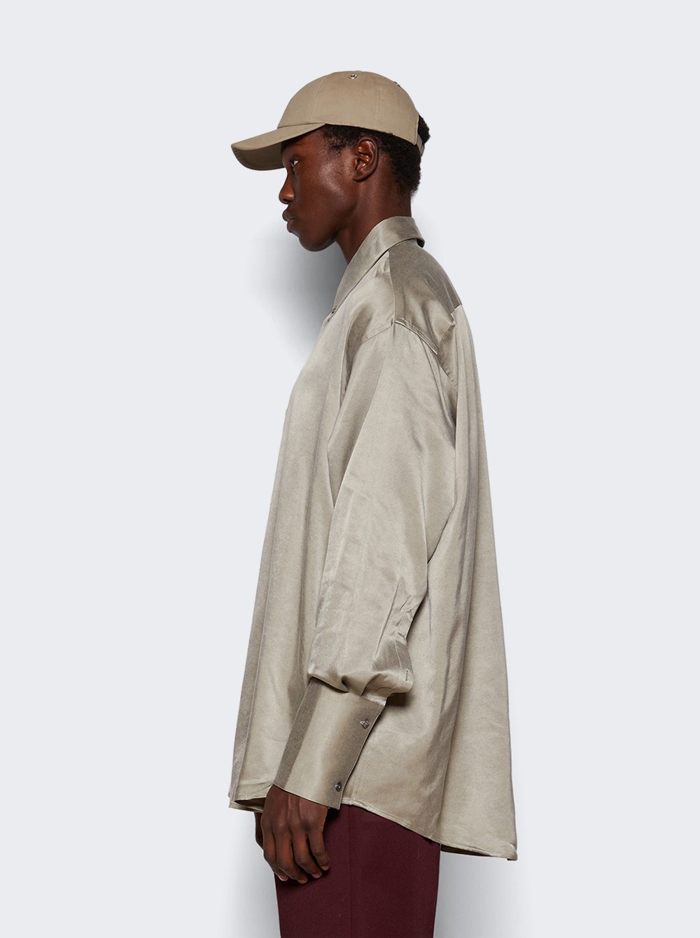 Oversize Shirt Taupe - 4