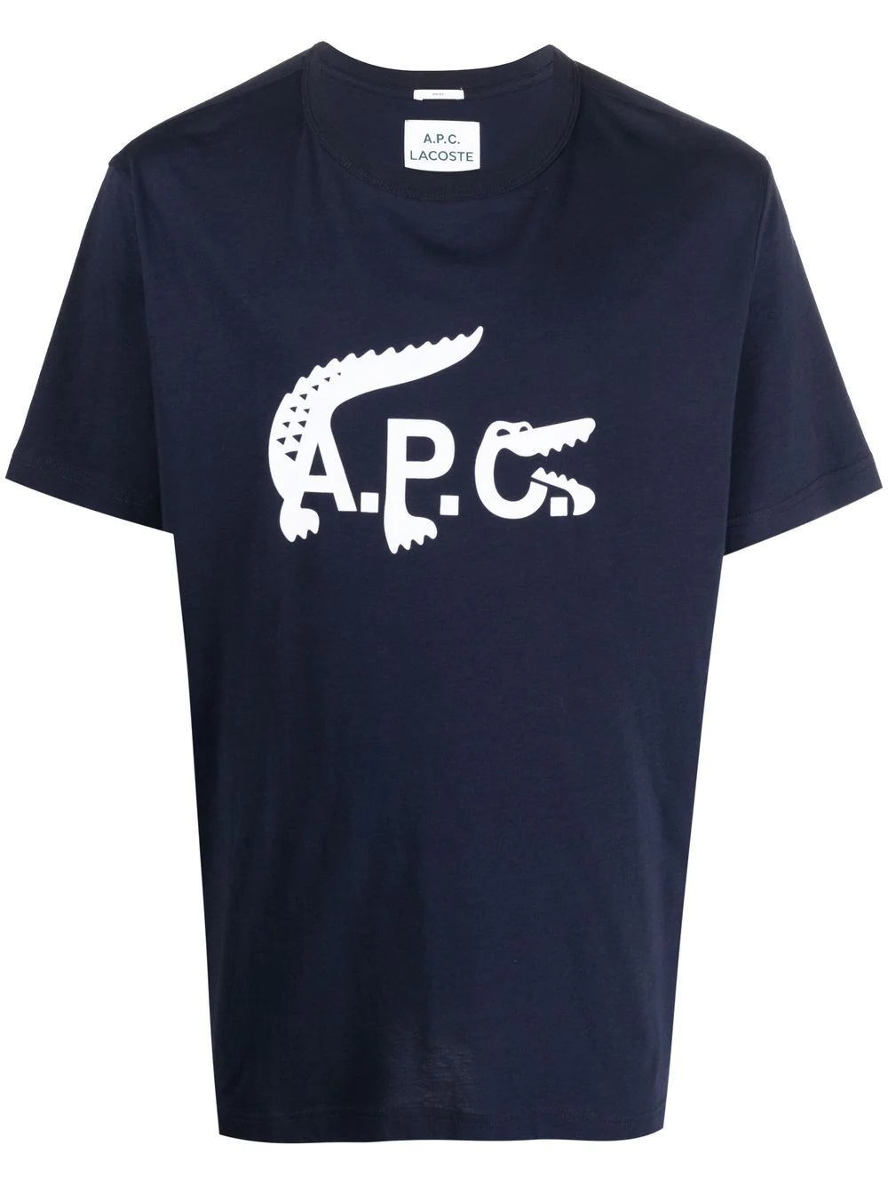 x A.P.C. logo-print cotton T-shirt - 1