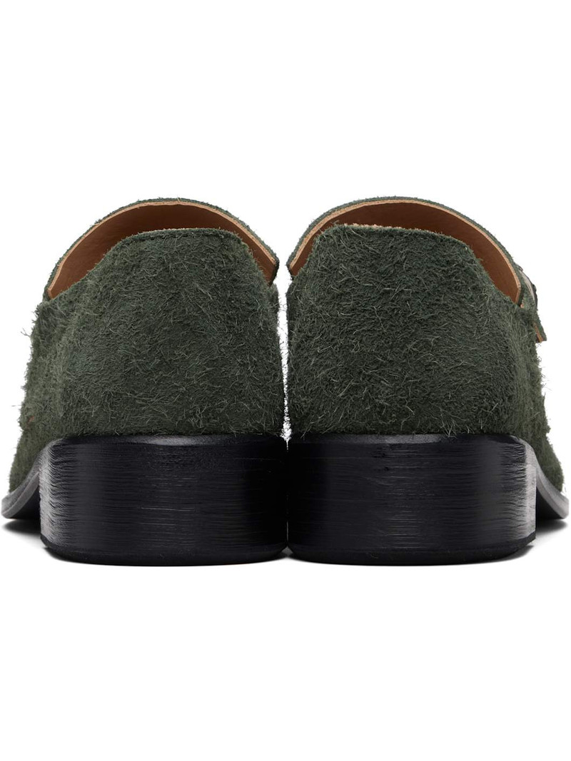 Green Suede Pope Loafers 2