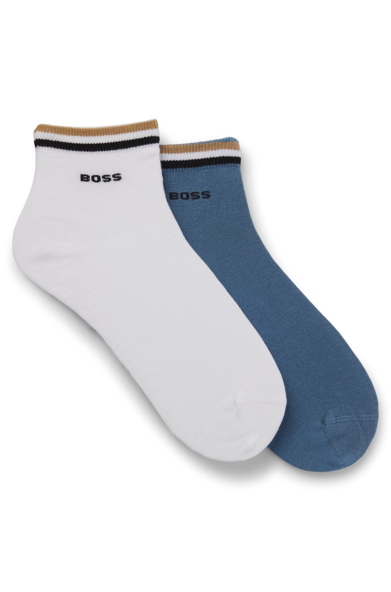 TWO-PACK OF SHORT SOCKS WITH SIGNATURE-STRIPE CUFFS 1