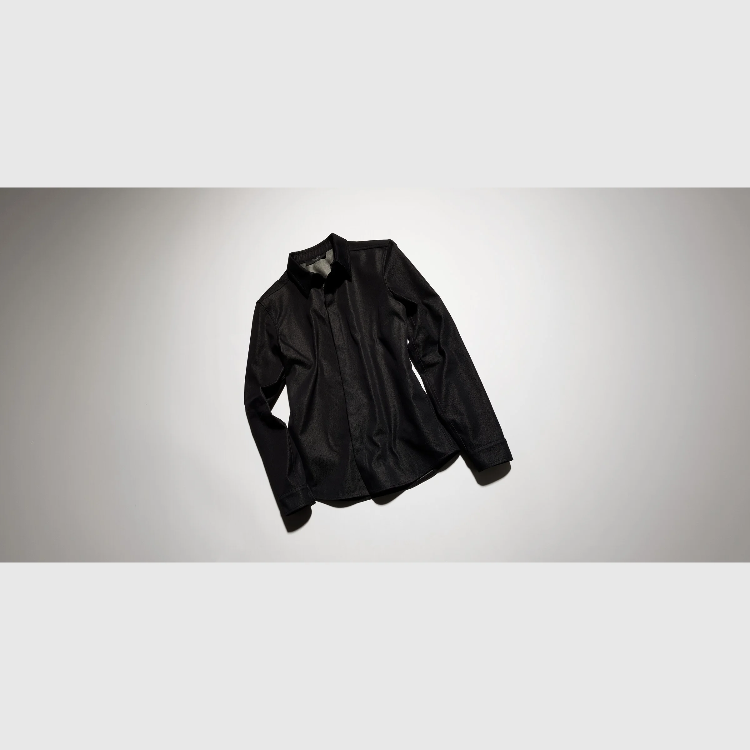 Cotton silk shirt with embroidery - 1