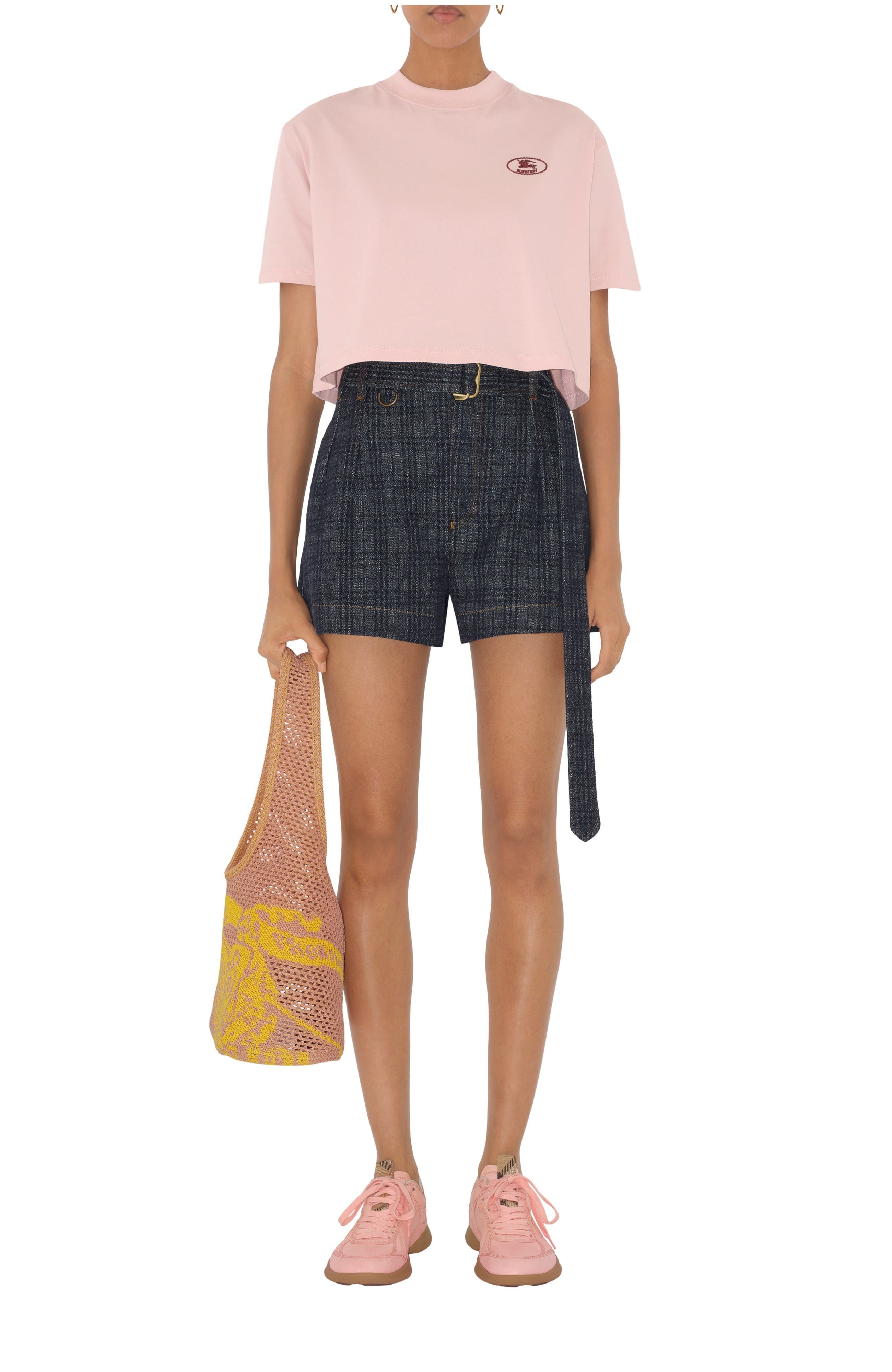 burberry Cropped Cotton T-shirt in Bouquet at Nordstrom - 1