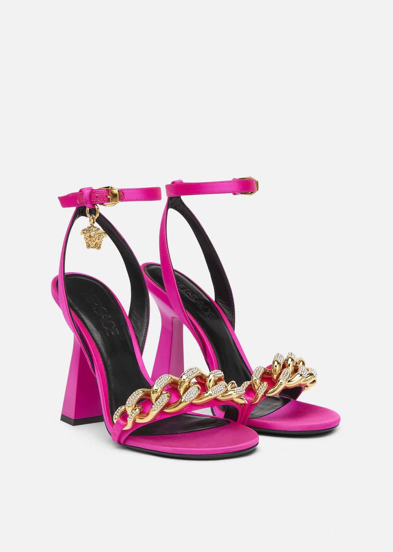 VERSACE Medusa Chain High Heel Sandals outlook