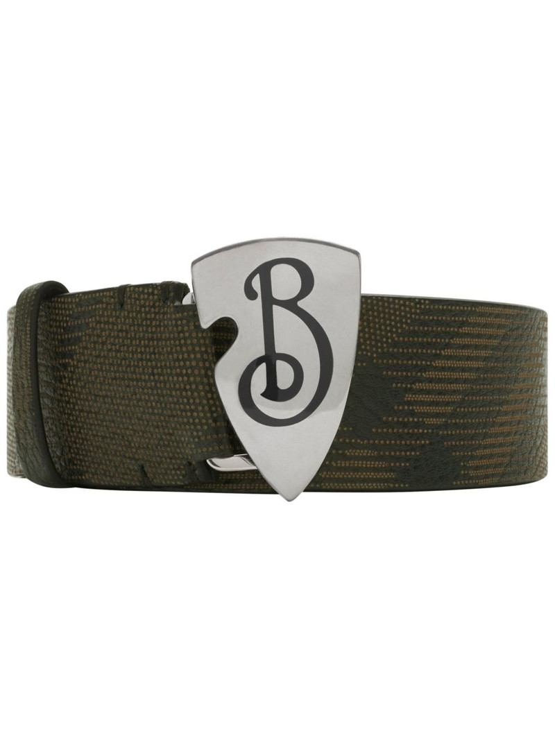 B Shield checked belt 1
