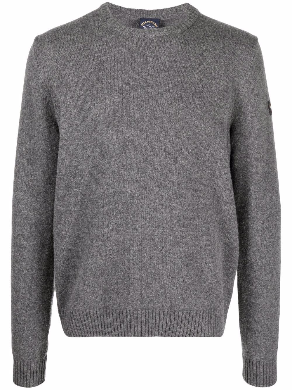 fine-knit virgin wool-blend jumper - 1