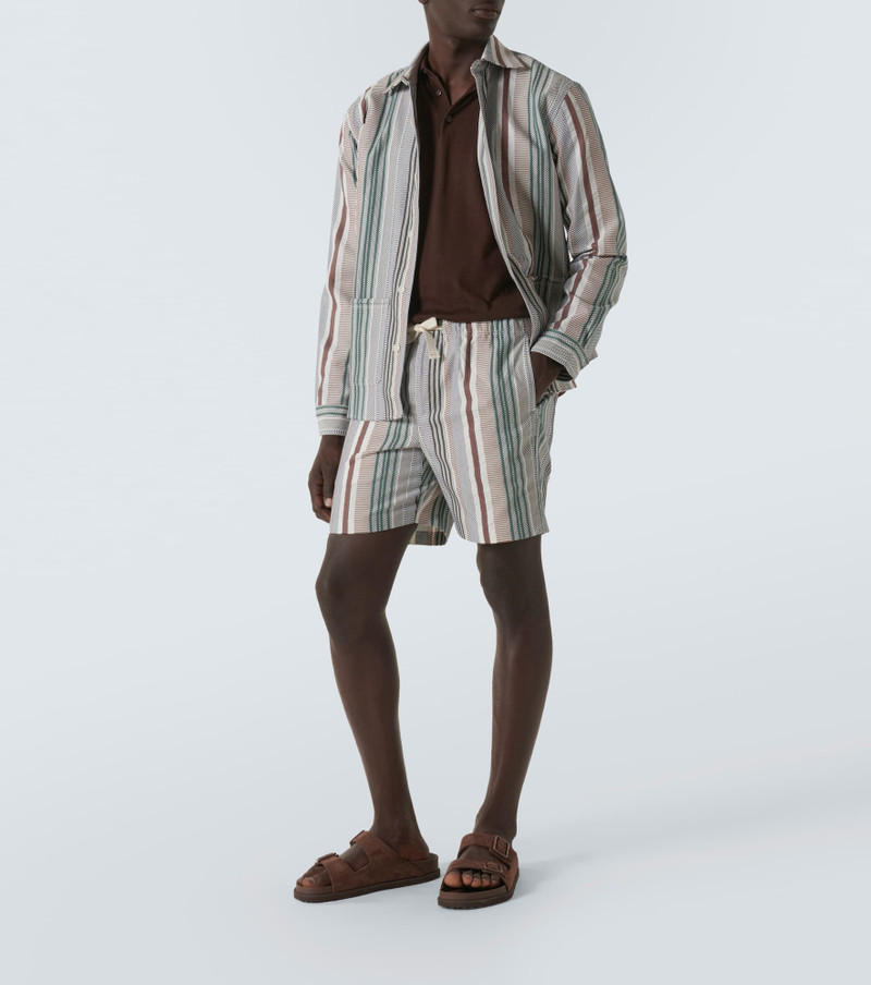 ORLEBAR BROWN Barkley striped cotton shirt outlook