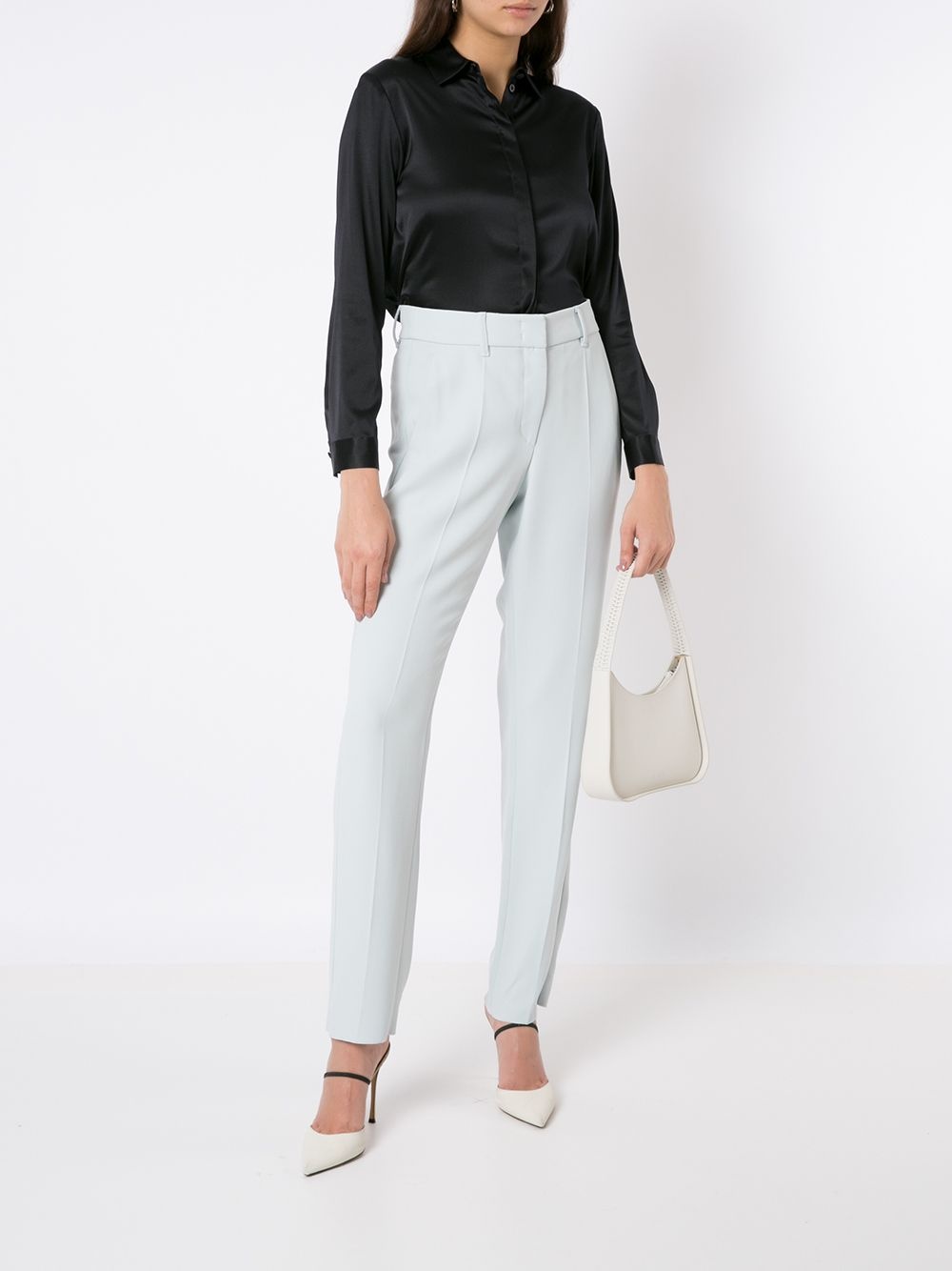 long-sleeve silk shirt - 2