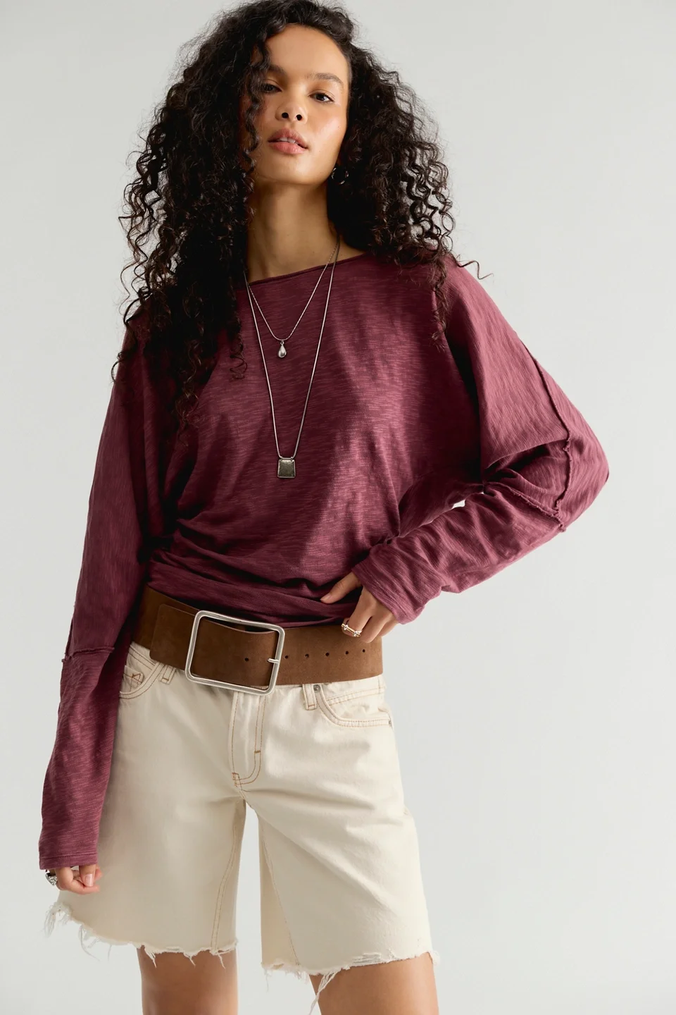 We The Free Europa Off-The-Shoulder Long Sleeve Top - 1