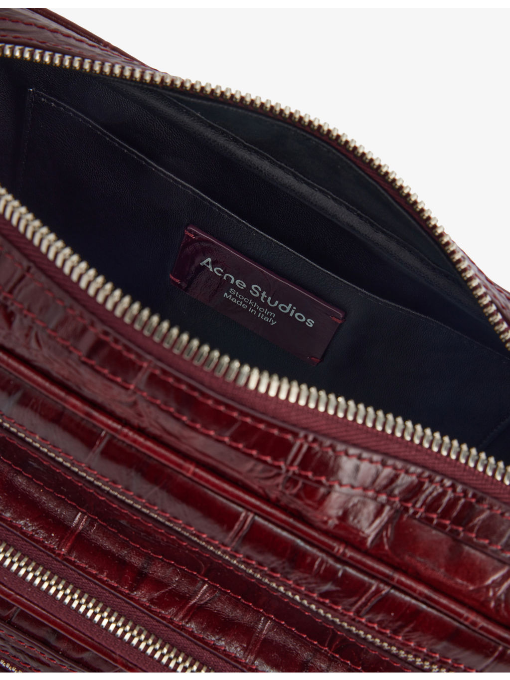 Camero Party Croc-Effect Leather Shoulder Bag - 5