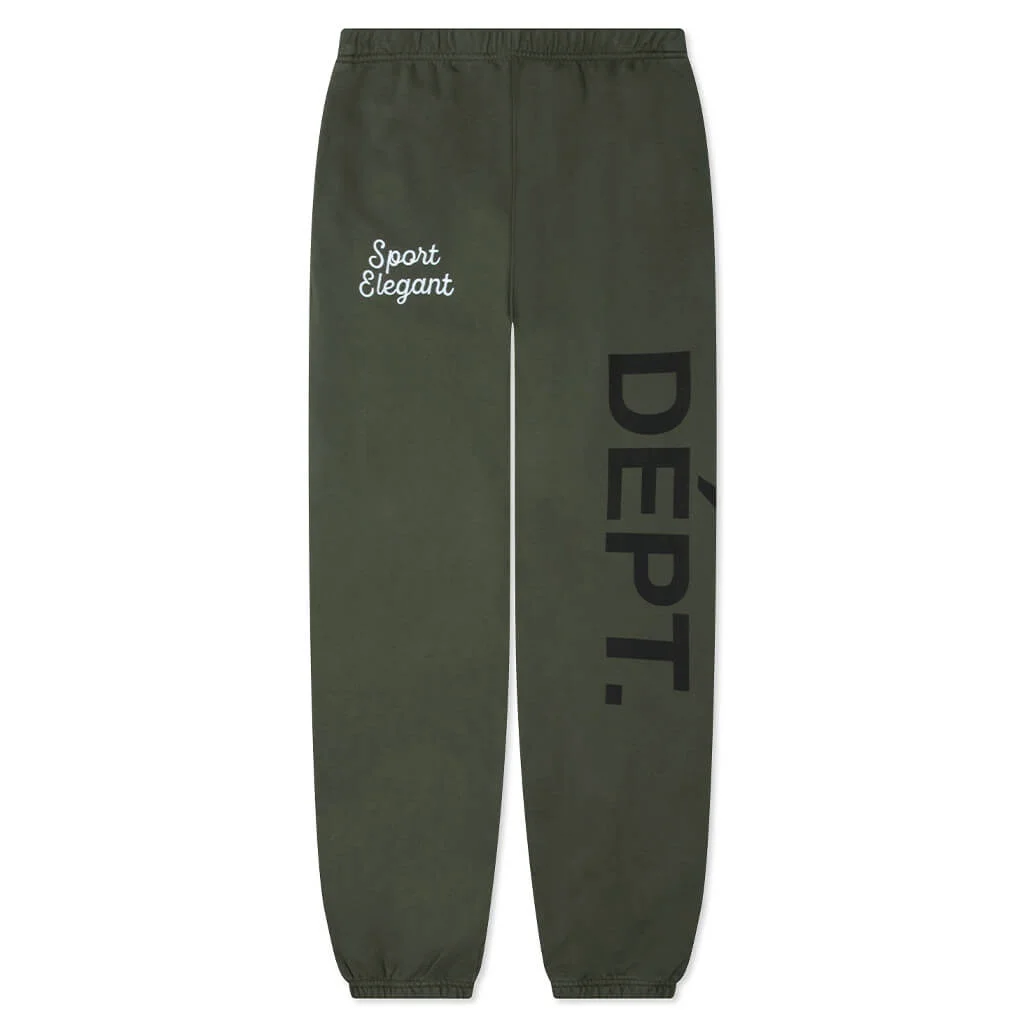 TEAM DÉPT. SWEATPANTS - FADED OLIVE - 1