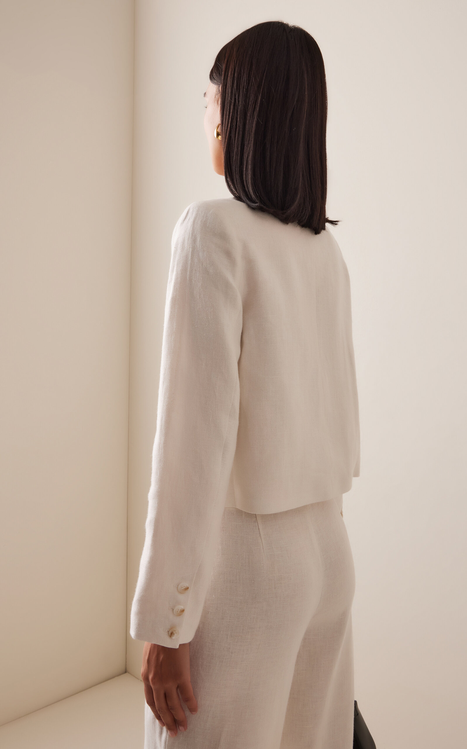 Emma Linen Jacket white - 4
