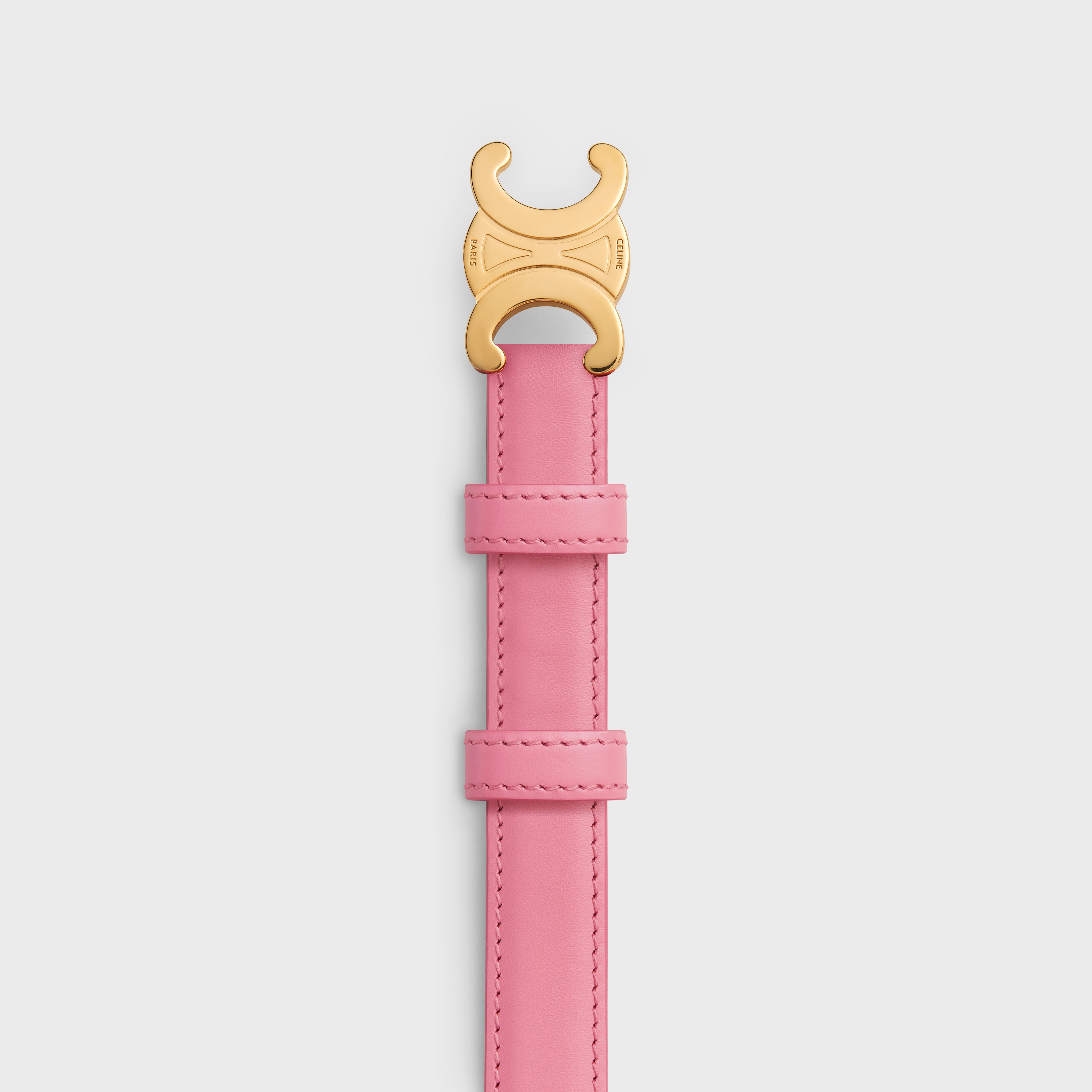 Small Triomphe Belt in Smooth Calfskin - 2