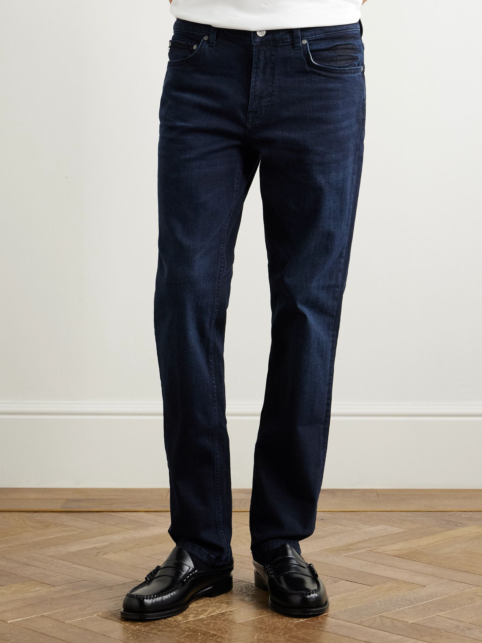 Tony 1869 Slim-Fit Straight-Leg Organic Jeans Blue - 3