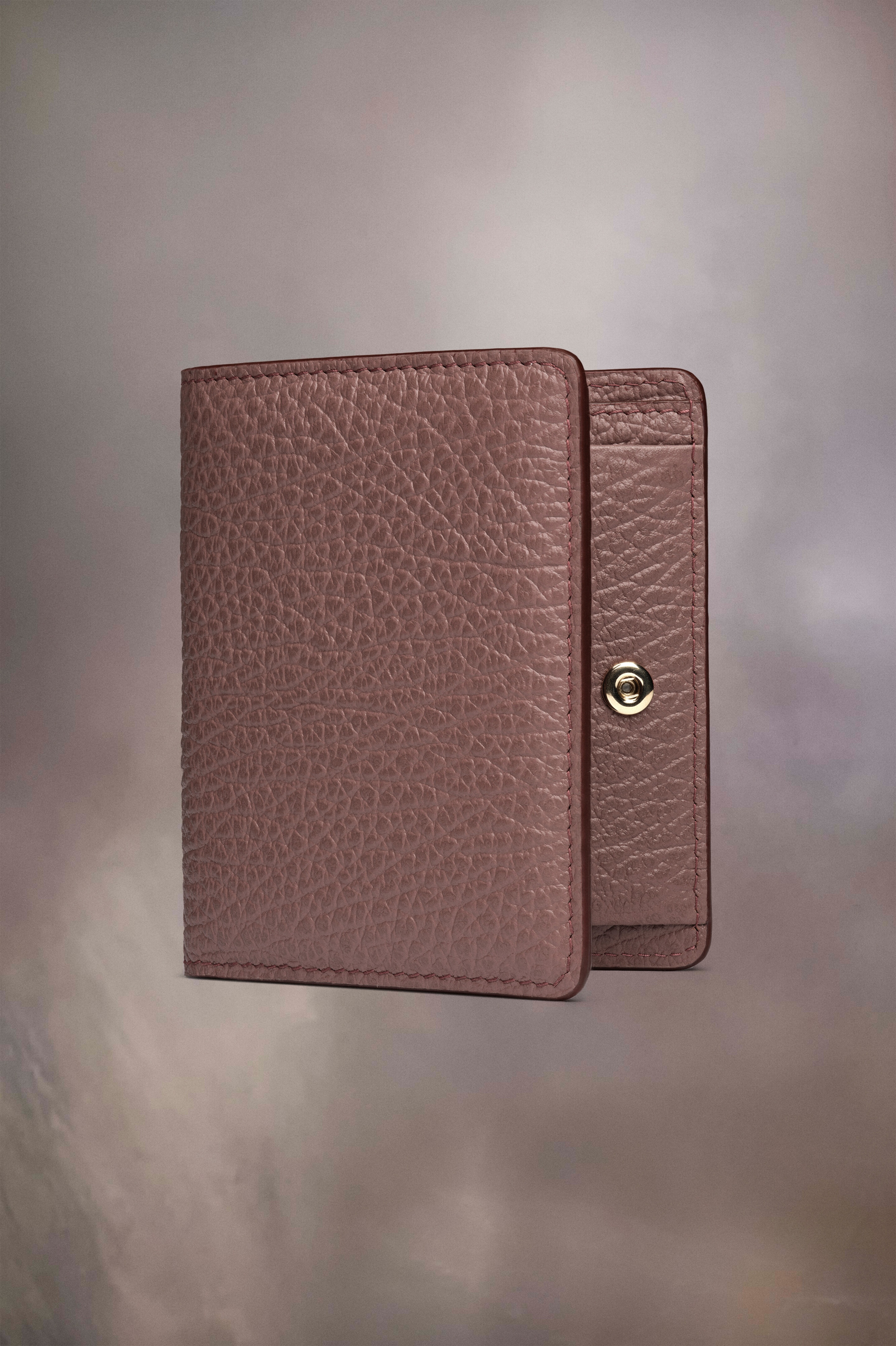 Fold-over leather wallet - 1