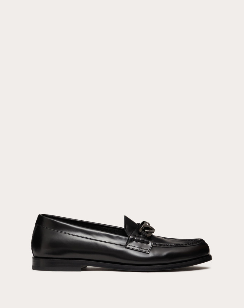 VLOGO CHAIN CALFSKIN LOAFER - 1