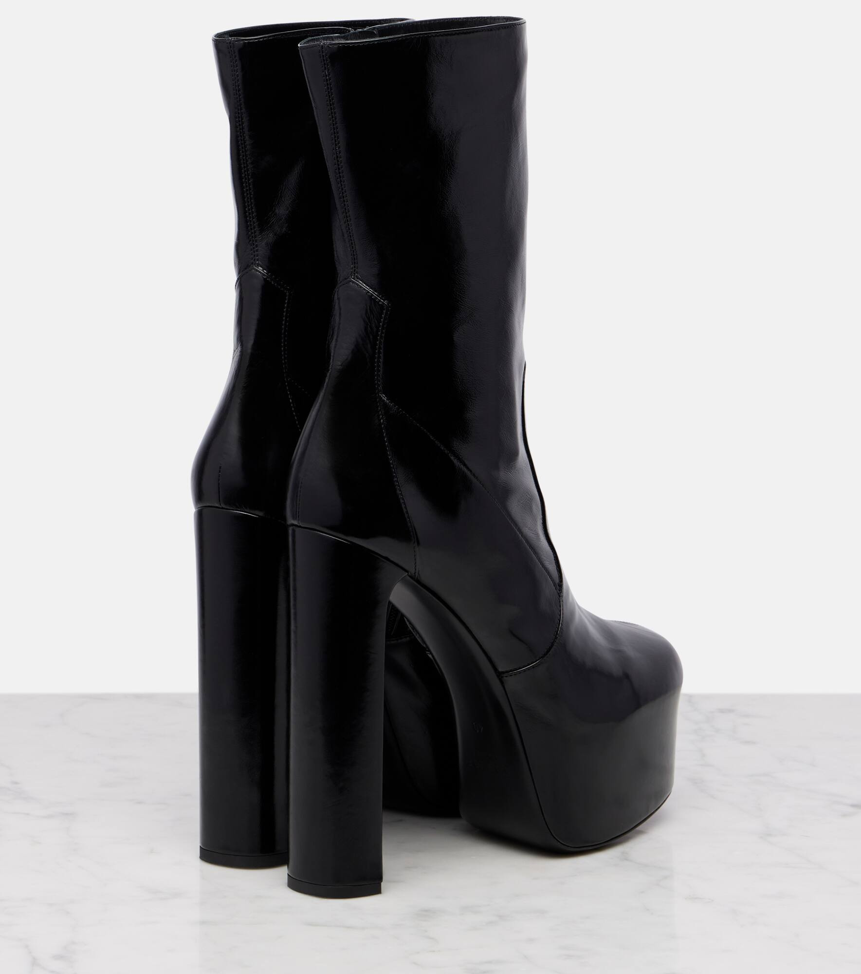 Billy 95 leather platform ankle boots - 2