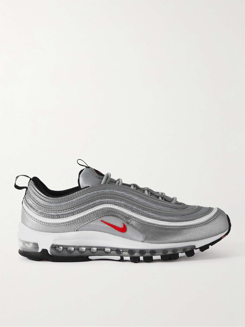 Air Max 97 Metallic Leather and Mesh Sneakers - 1