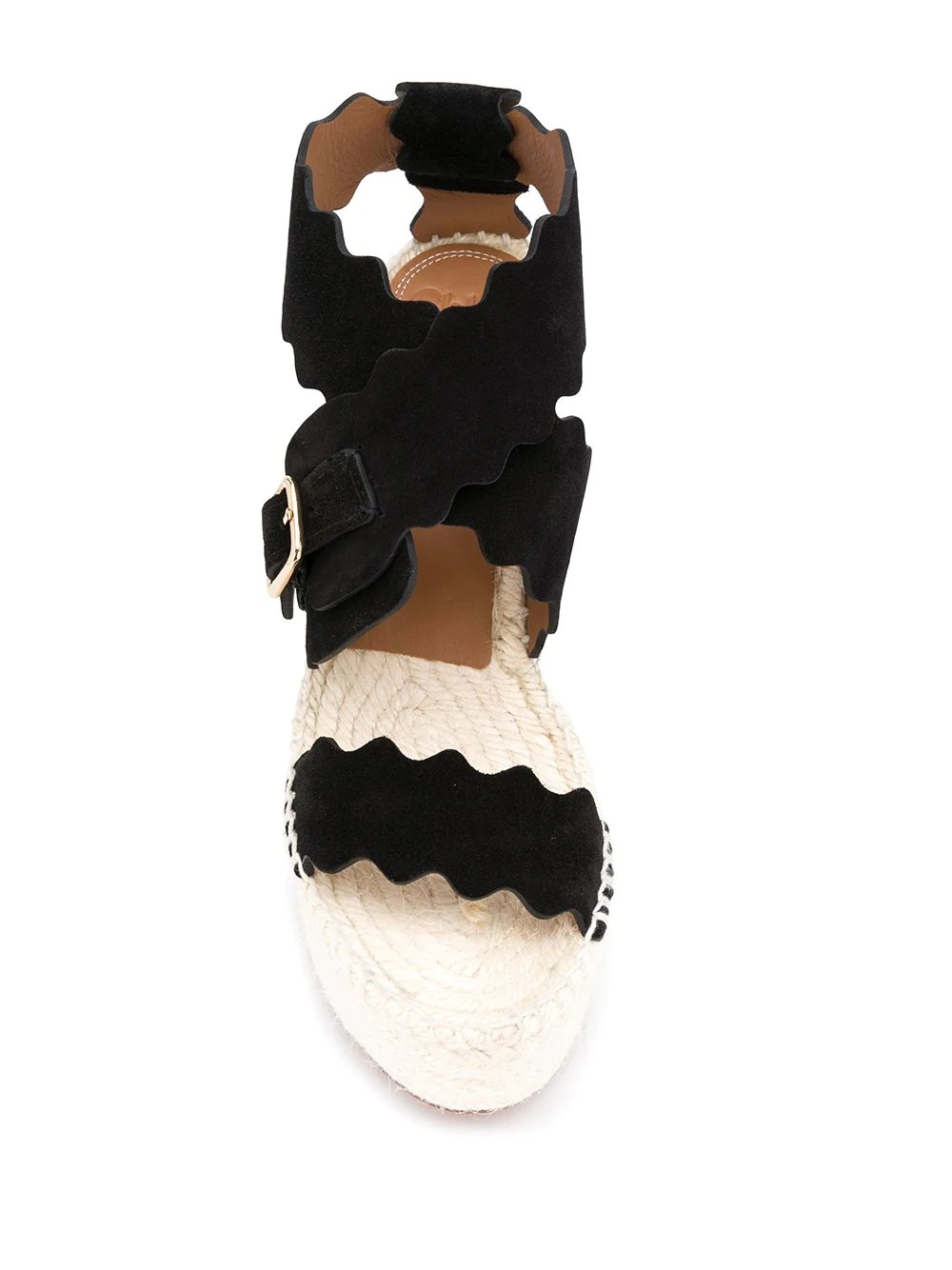 Lauren 110mm espadrille wedge sandals - 4