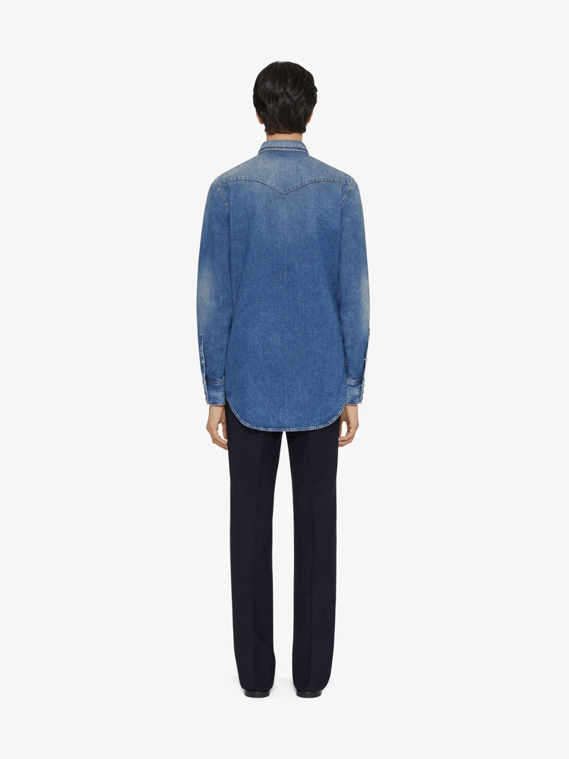 SLIM FIT SHIRT IN DENIM 4