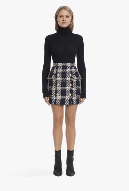 EXCLUSIVE - Short double-breasted tweed skirt - 4