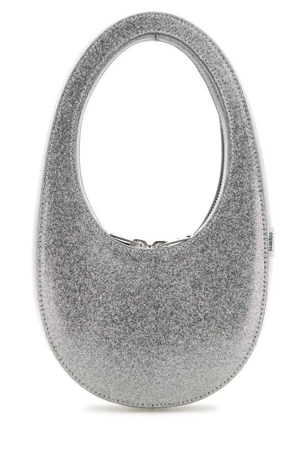 Silver leather mini Swipe handbag - 3