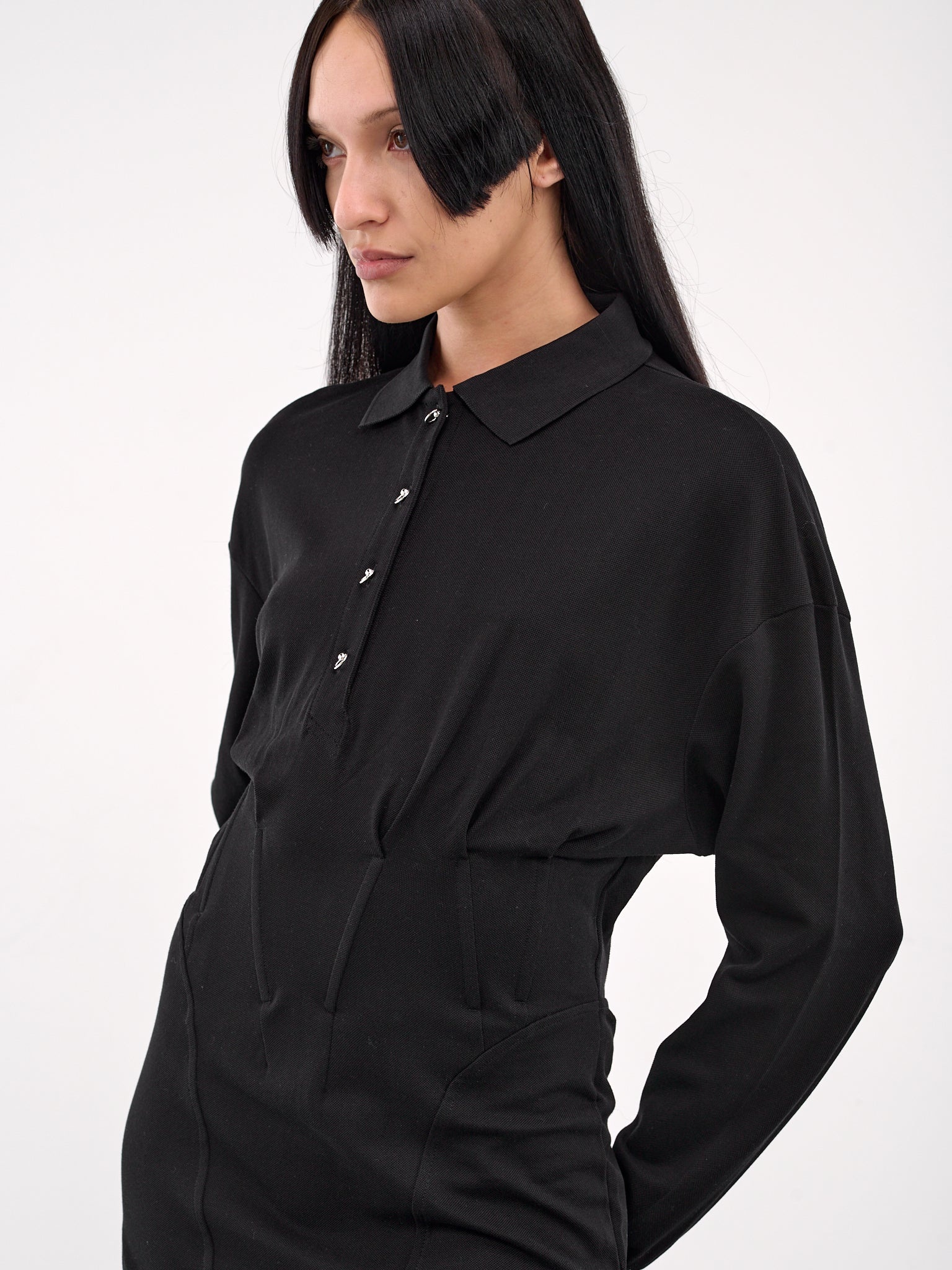Corseted Polo Dress - 4