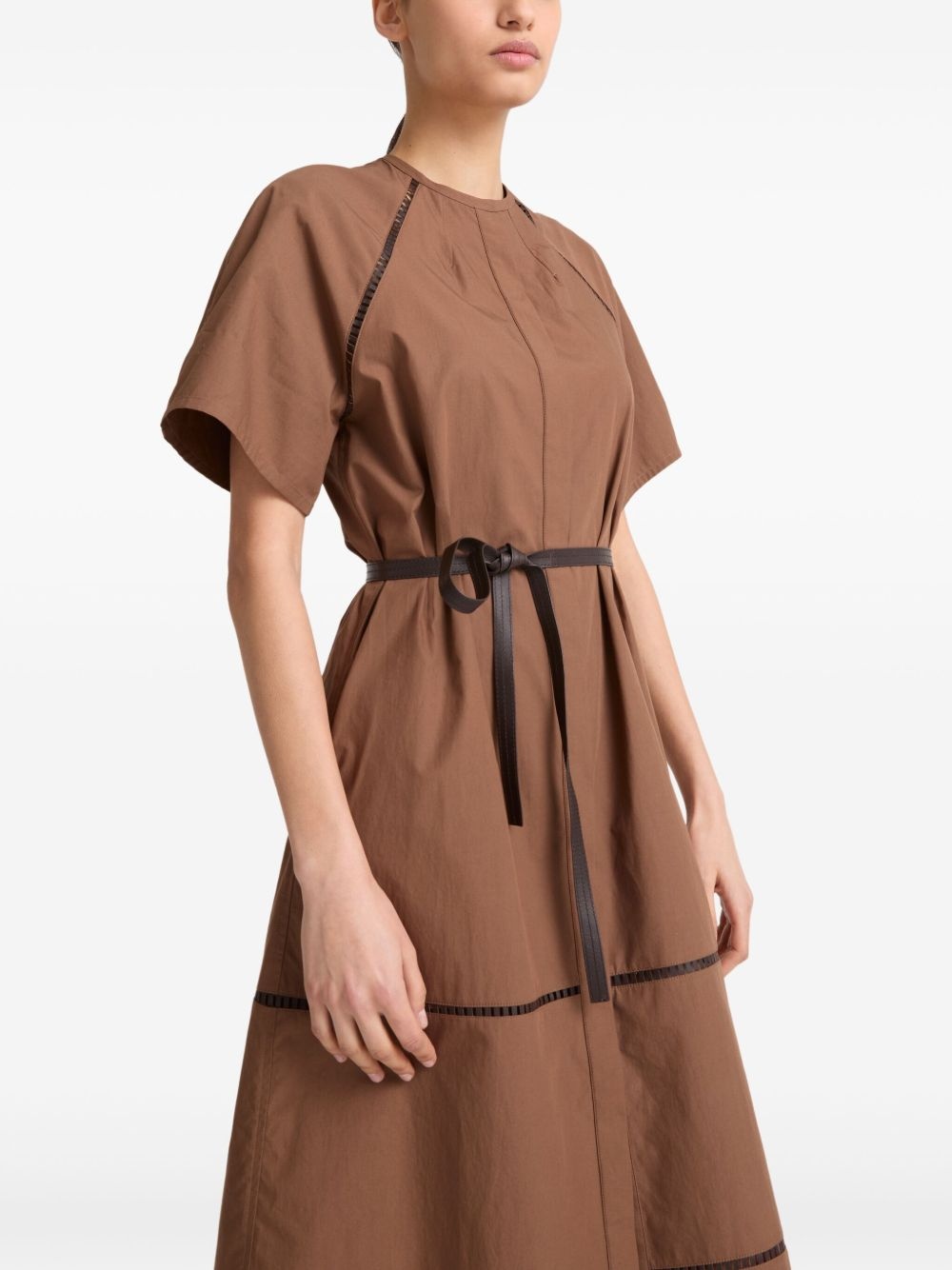 belted midi dress - 4
