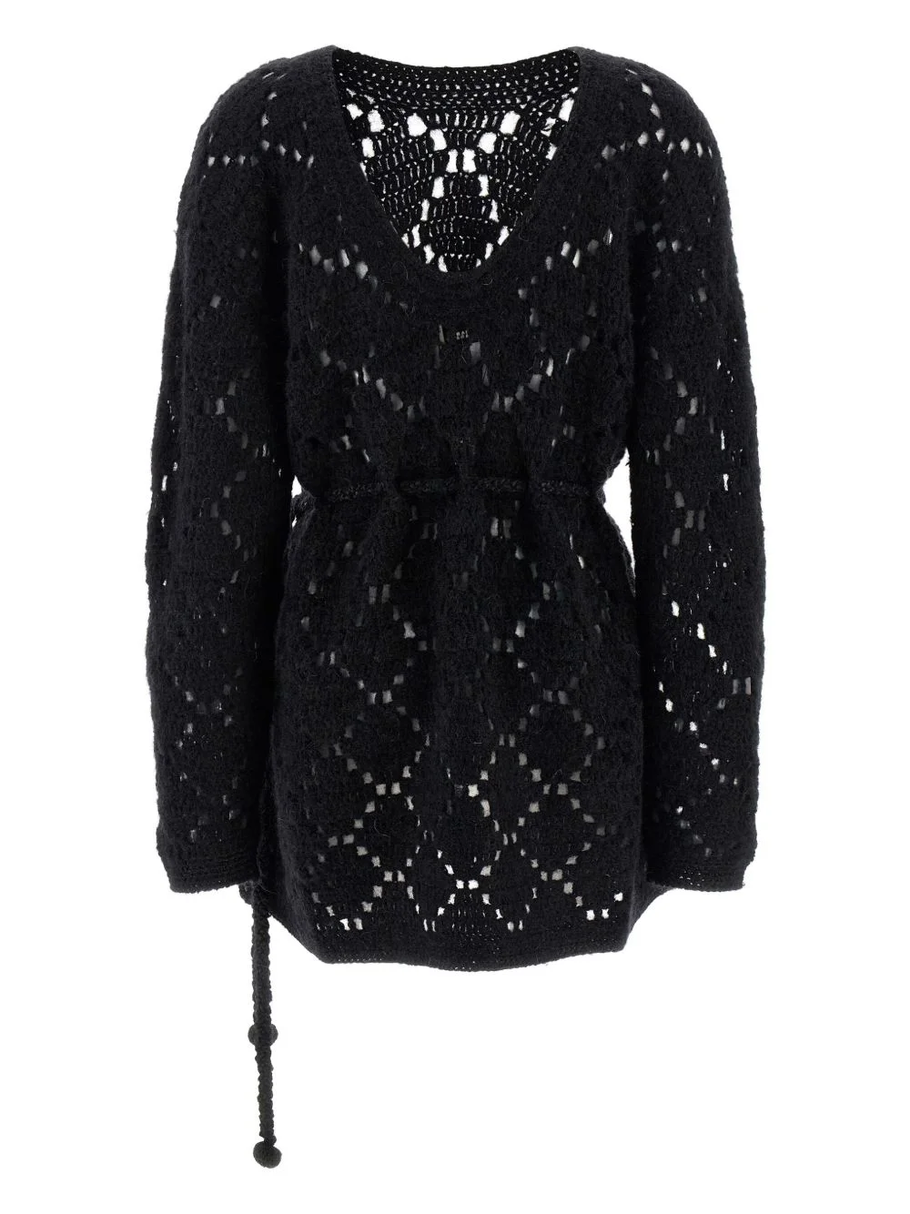 Merida boat-neck mini dress - 1