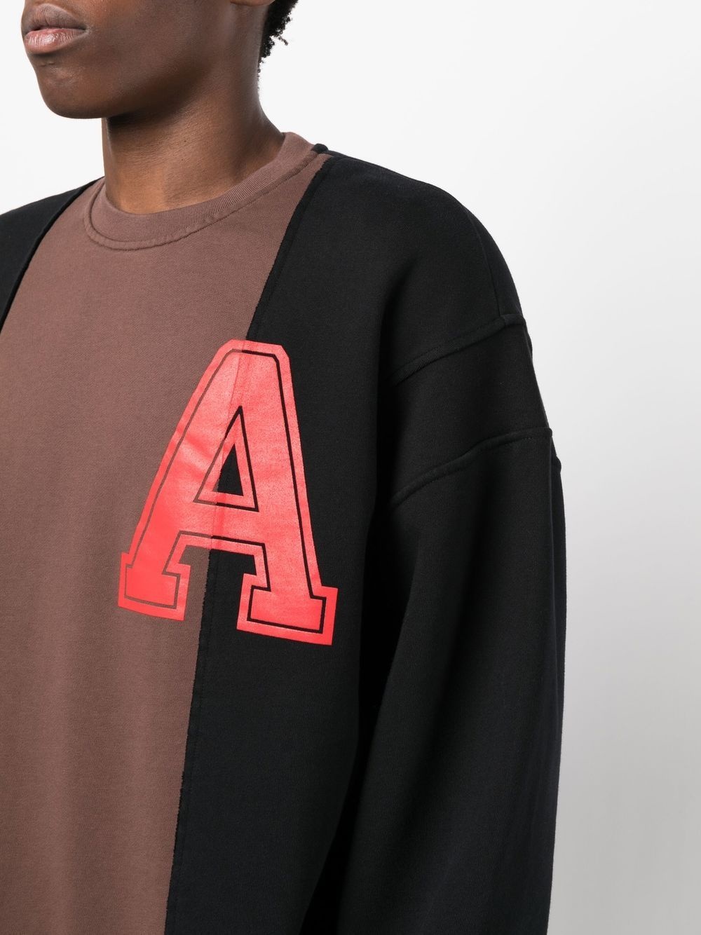 letter-print long-sleeve sweatshirt - 4