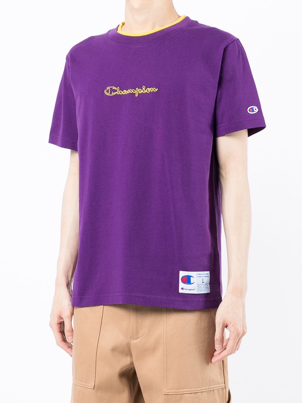 embroidered-logo T-shirt - 3