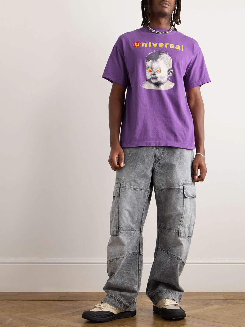SAINT M×××××× Universal Earth Angel Baby Printed Cotton-Jersey T-Shirt outlook